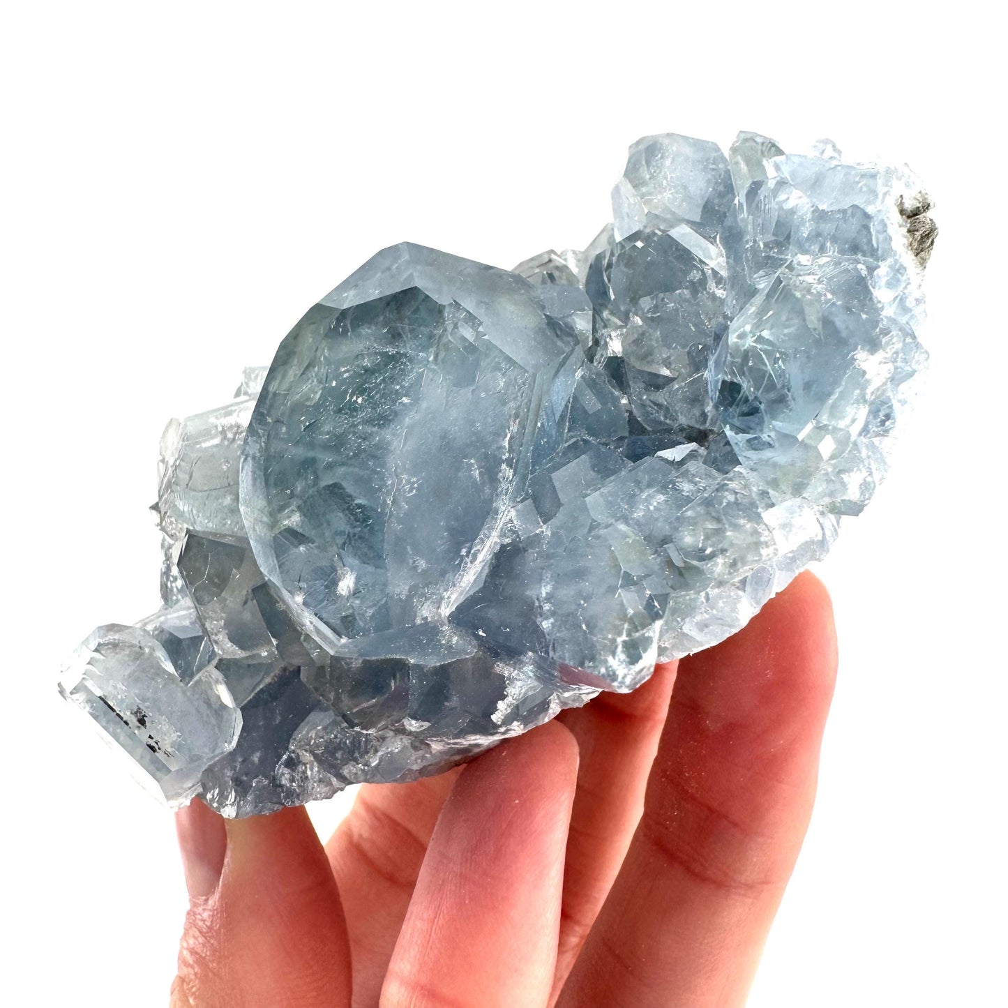 Celestite | natural blue crystal, mineral specimen from Madagascar