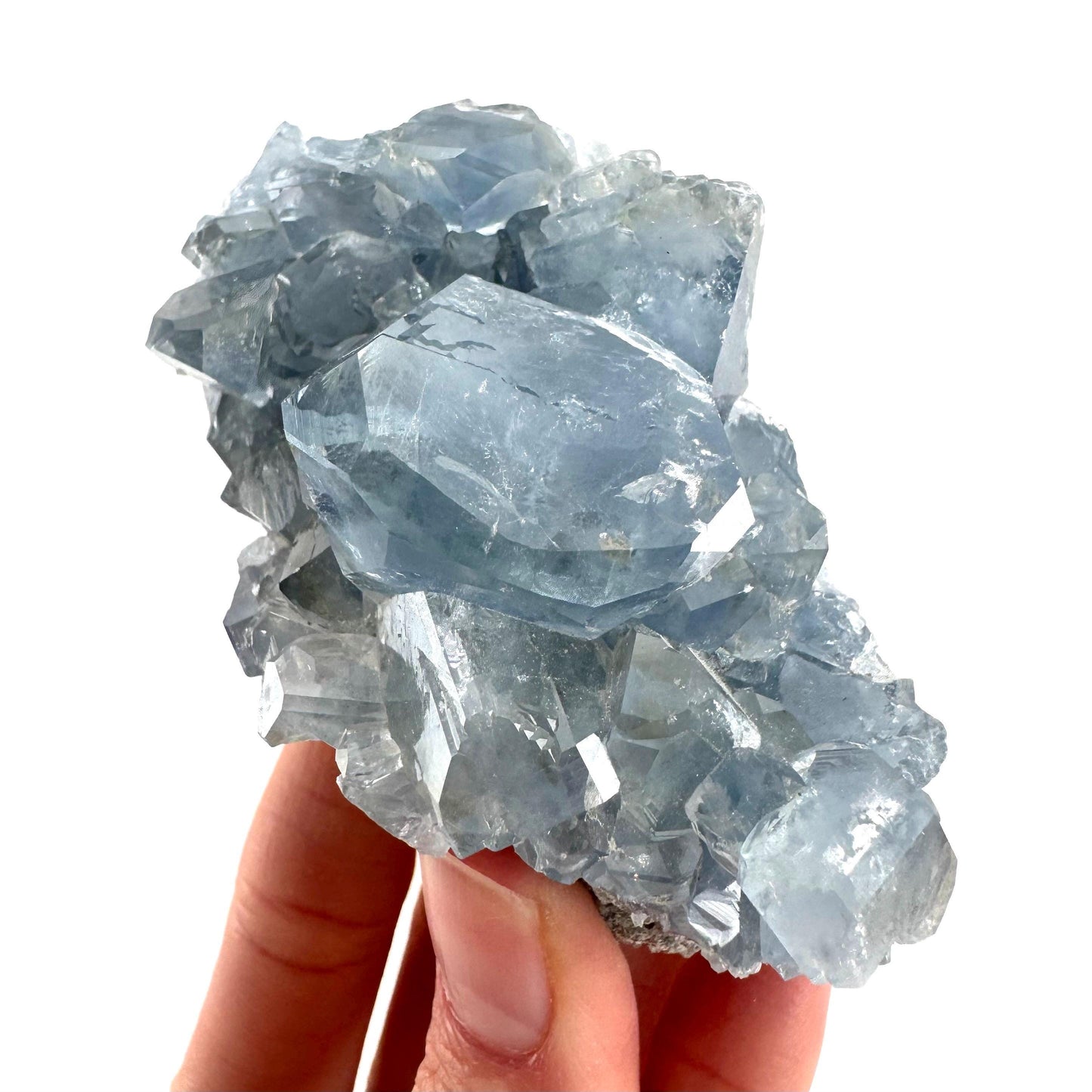 Celestite | natural blue crystal, mineral specimen from Madagascar