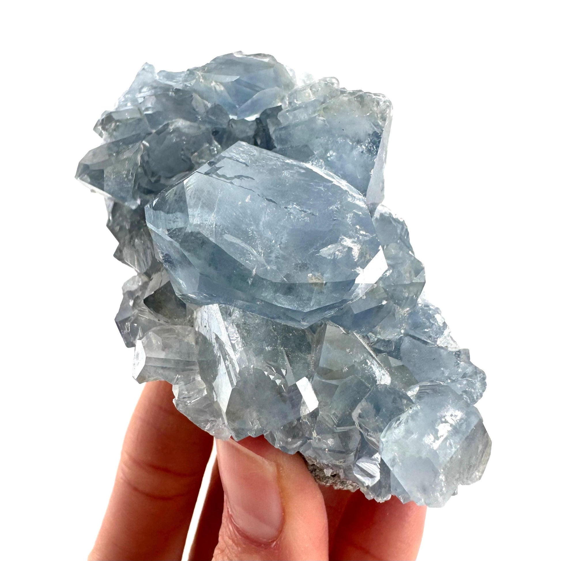 Celestite | natural blue crystal, mineral specimen from Madagascar