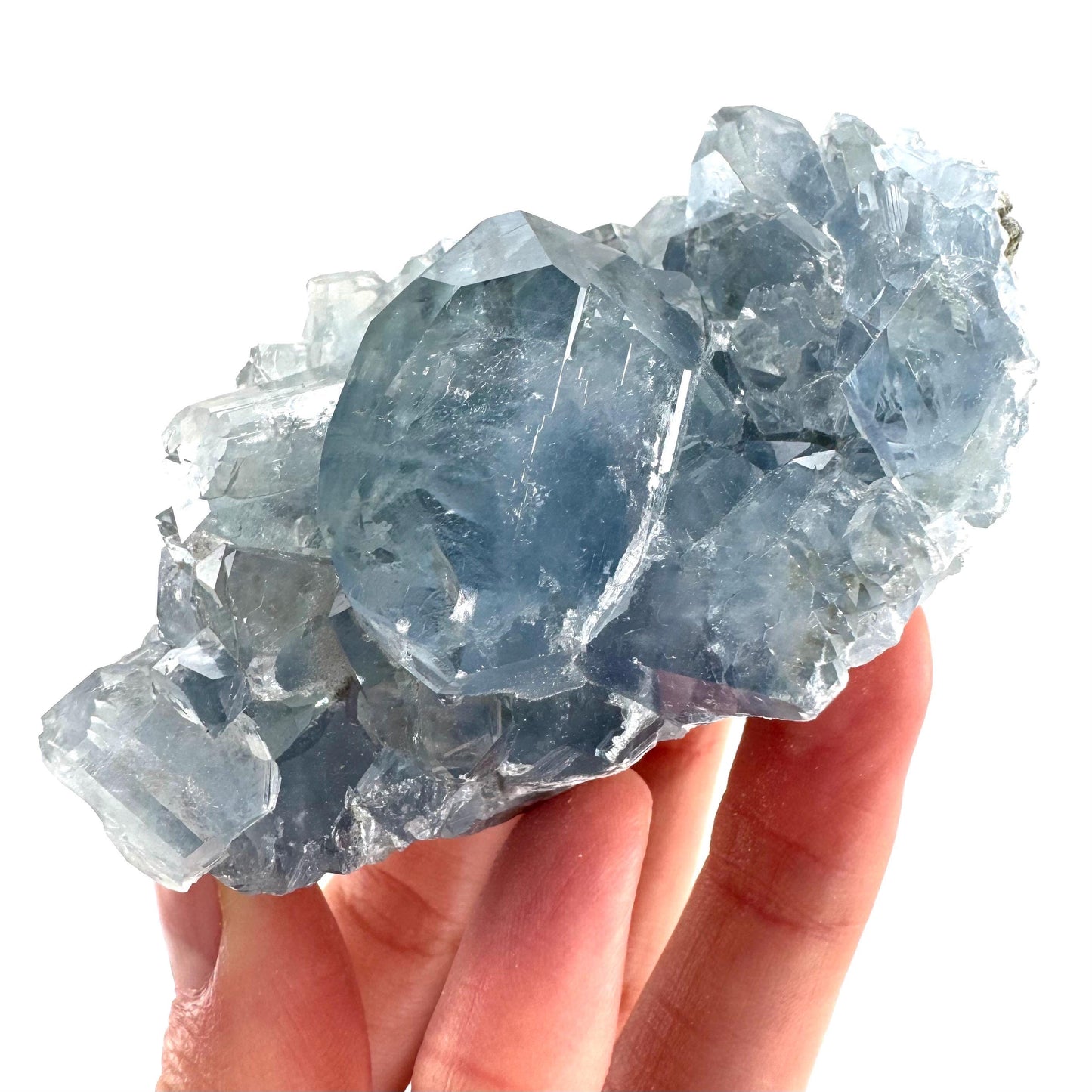 Celestite | natural blue crystal, mineral specimen from Madagascar