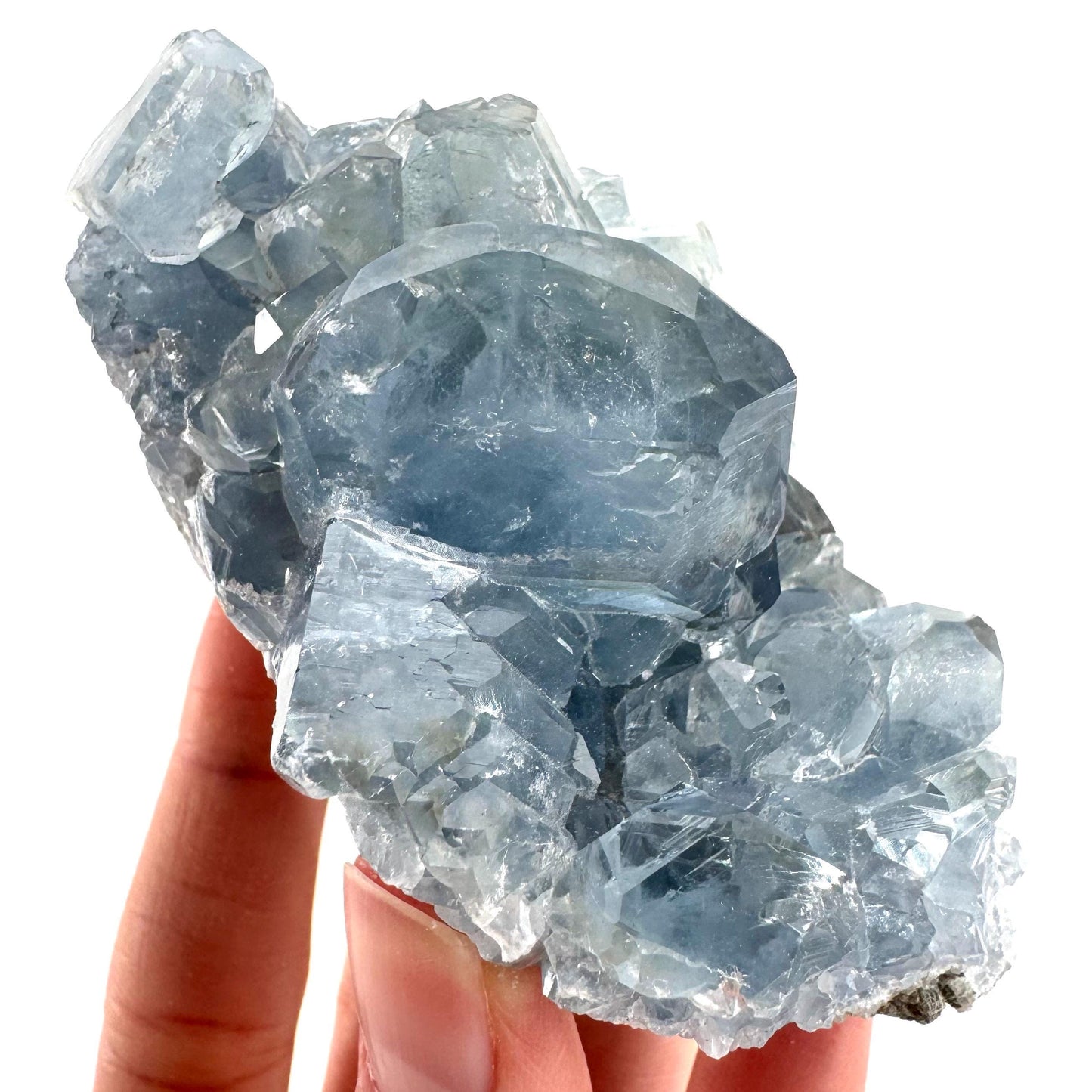 Celestite | natural blue crystal, mineral specimen from Madagascar