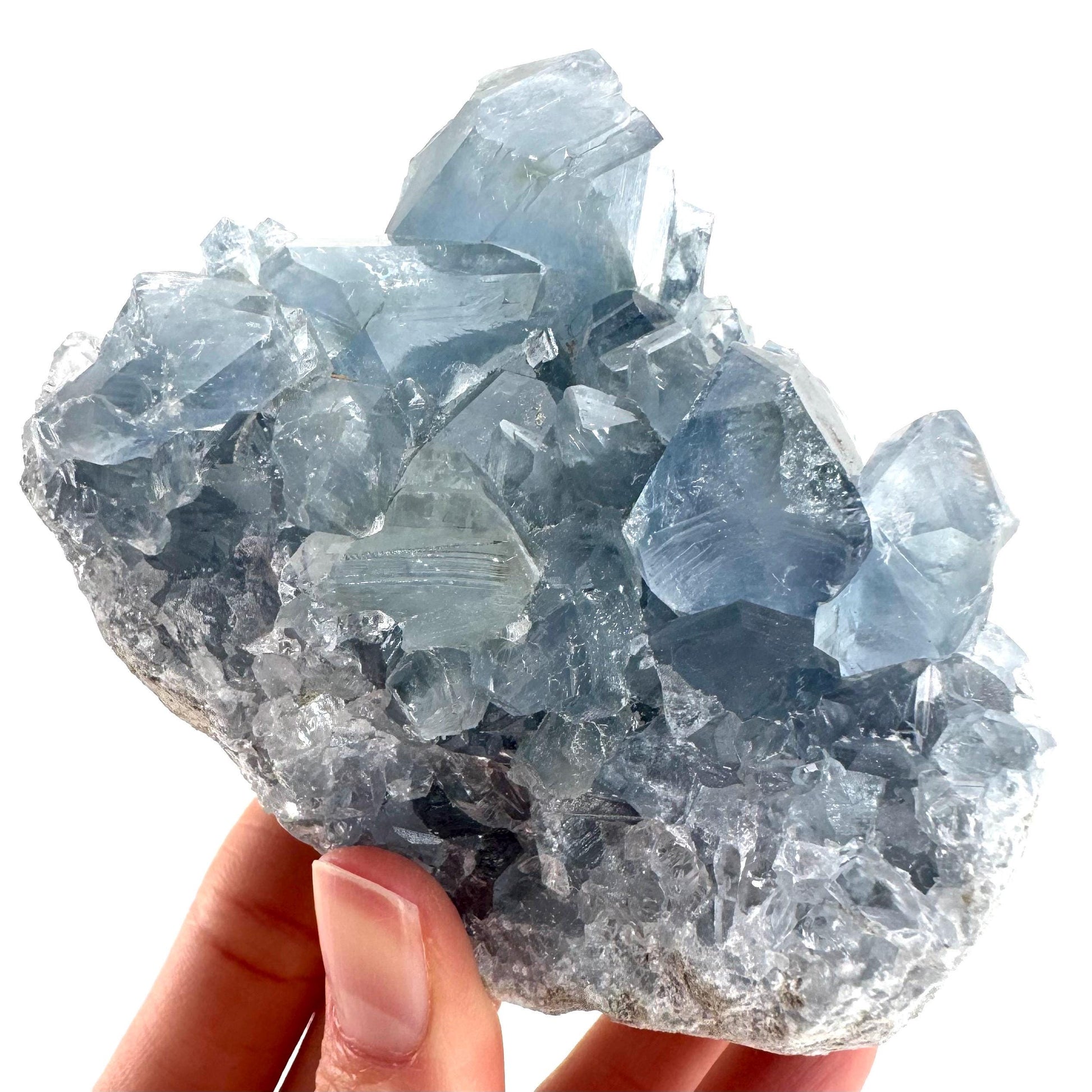 Celestite | natural blue crystal, mineral specimen from Madagascar