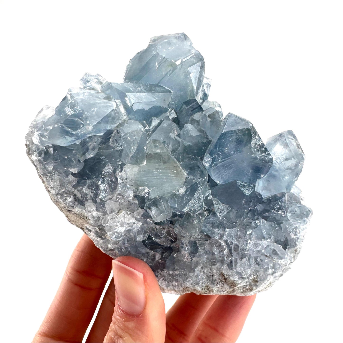 Celestite | natural blue crystal, mineral specimen from Madagascar