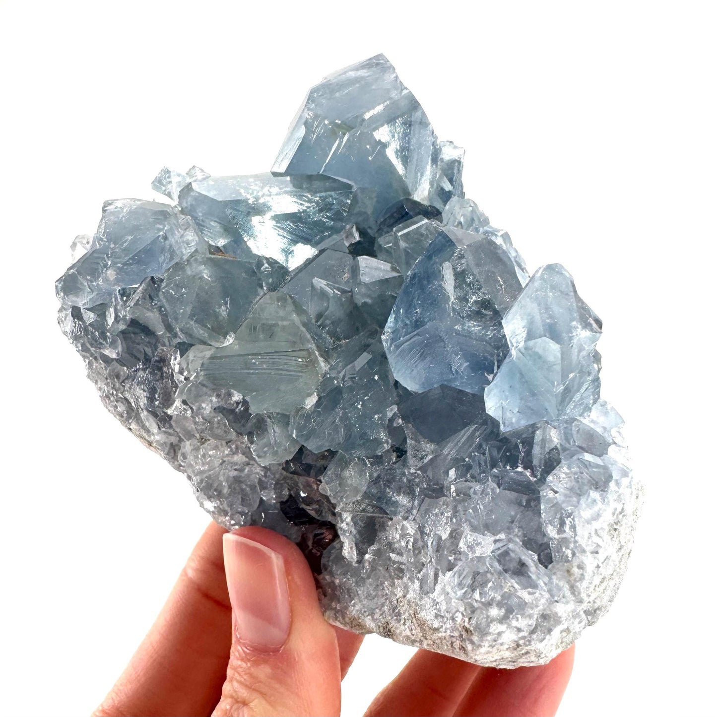 Celestite | natural blue crystal, mineral specimen from Madagascar