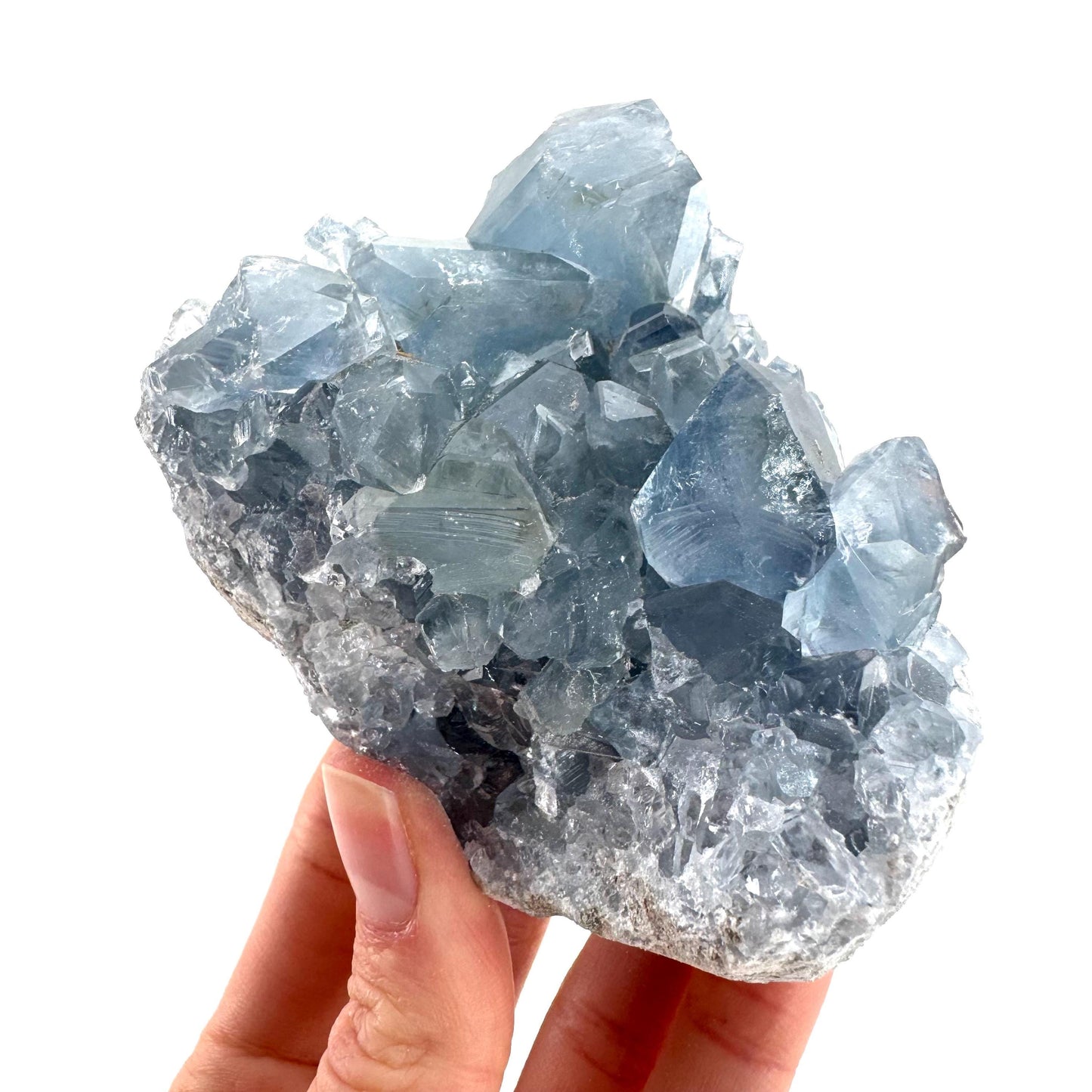 Celestite | natural blue crystal, mineral specimen from Madagascar