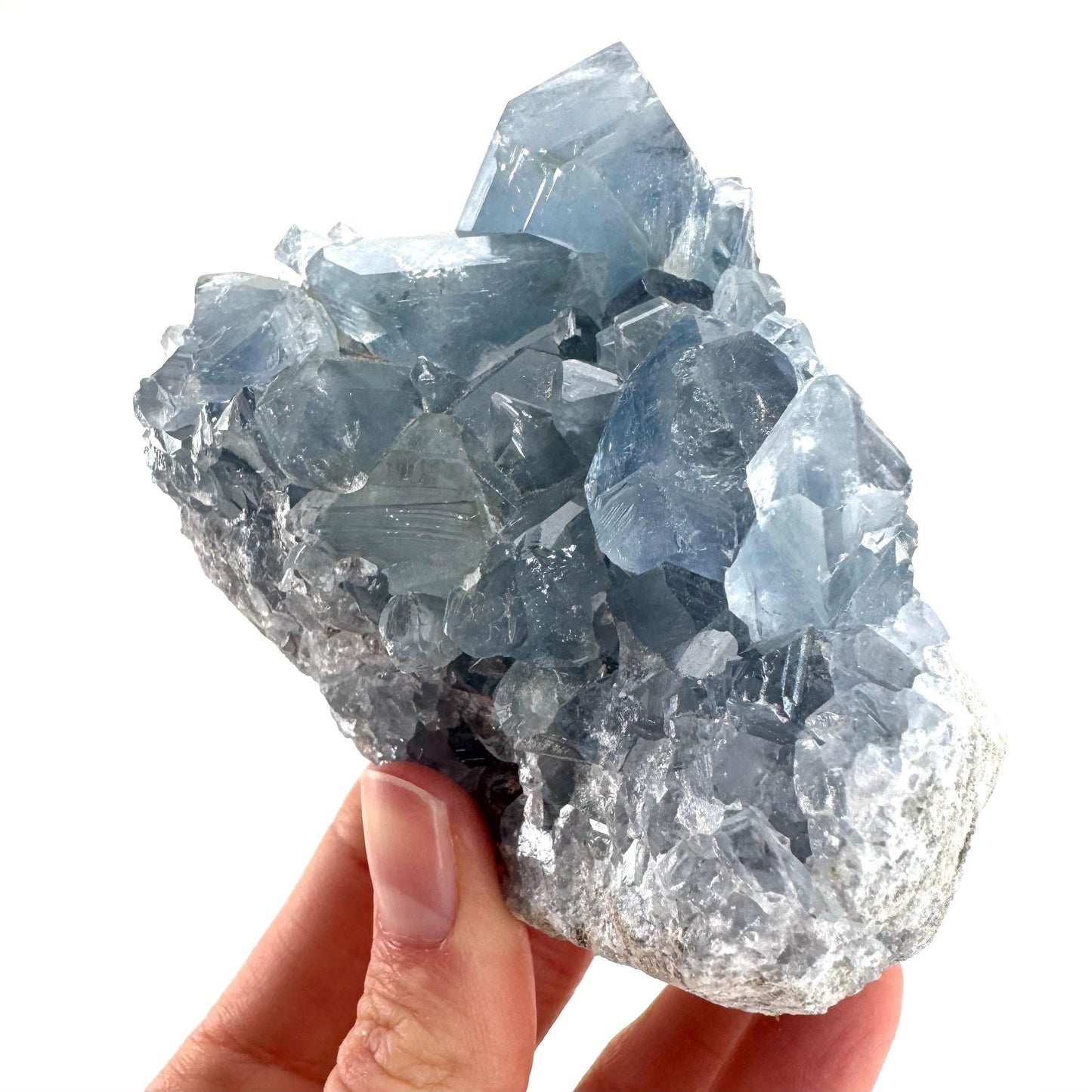 Celestite | natural blue crystal, mineral specimen from Madagascar