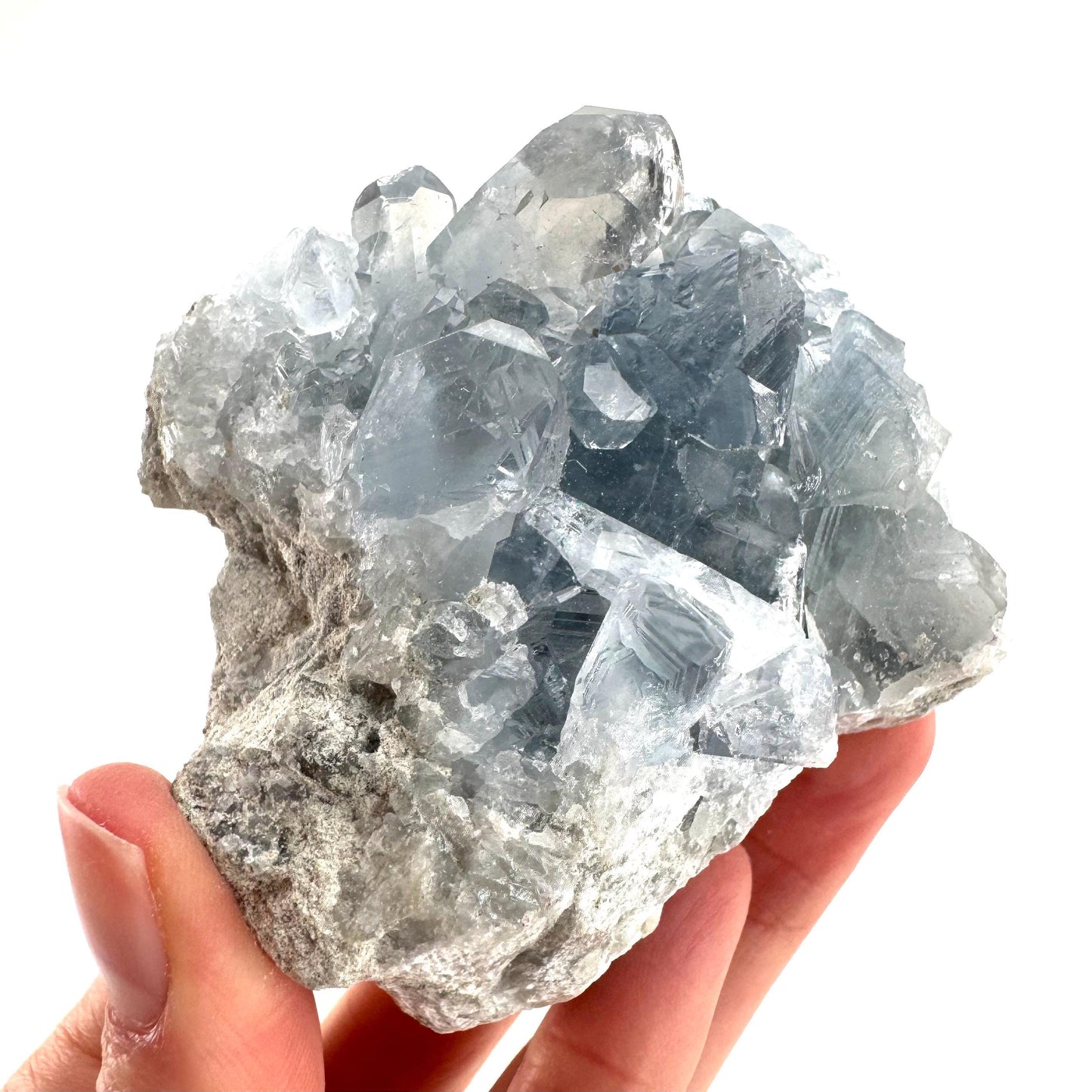 Celestite | natural blue crystal, mineral specimen from Madagascar