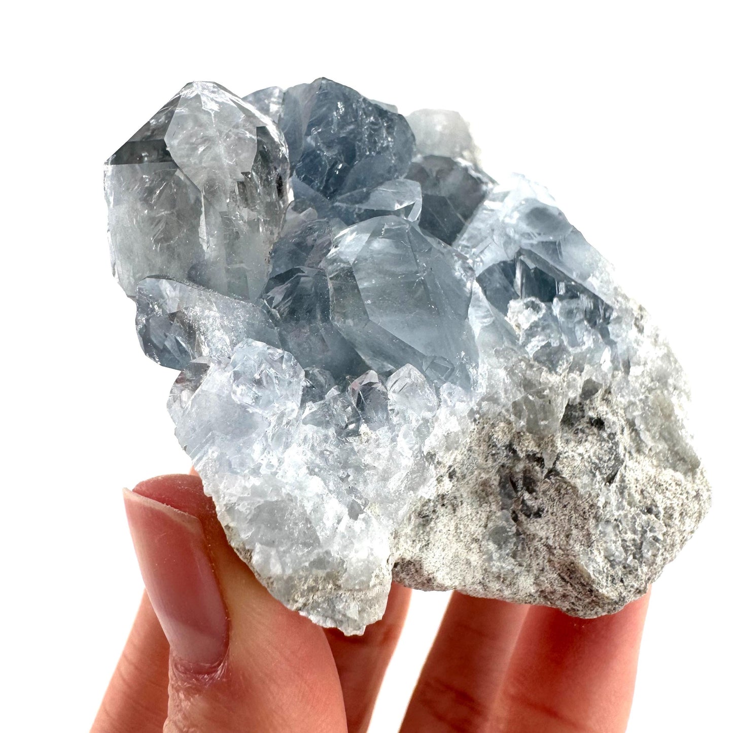Celestite | natural blue crystal, mineral specimen from Madagascar