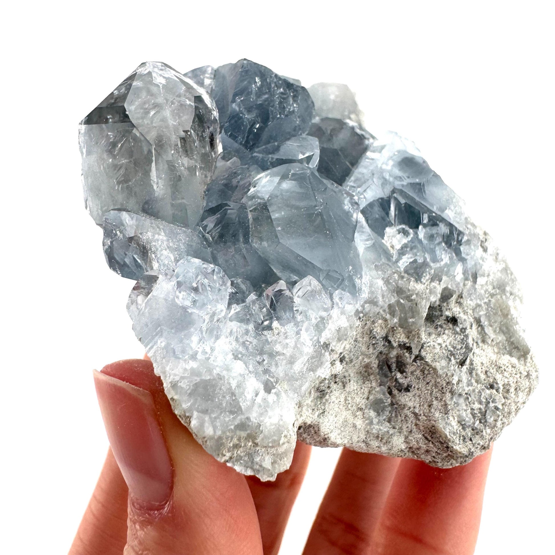 Celestite | natural blue crystal, mineral specimen from Madagascar