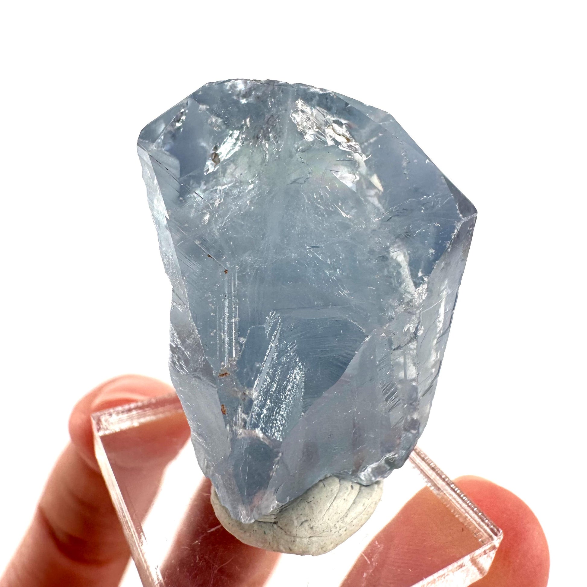 Celestite | natural blue crystal, mineral specimen from Madagascar