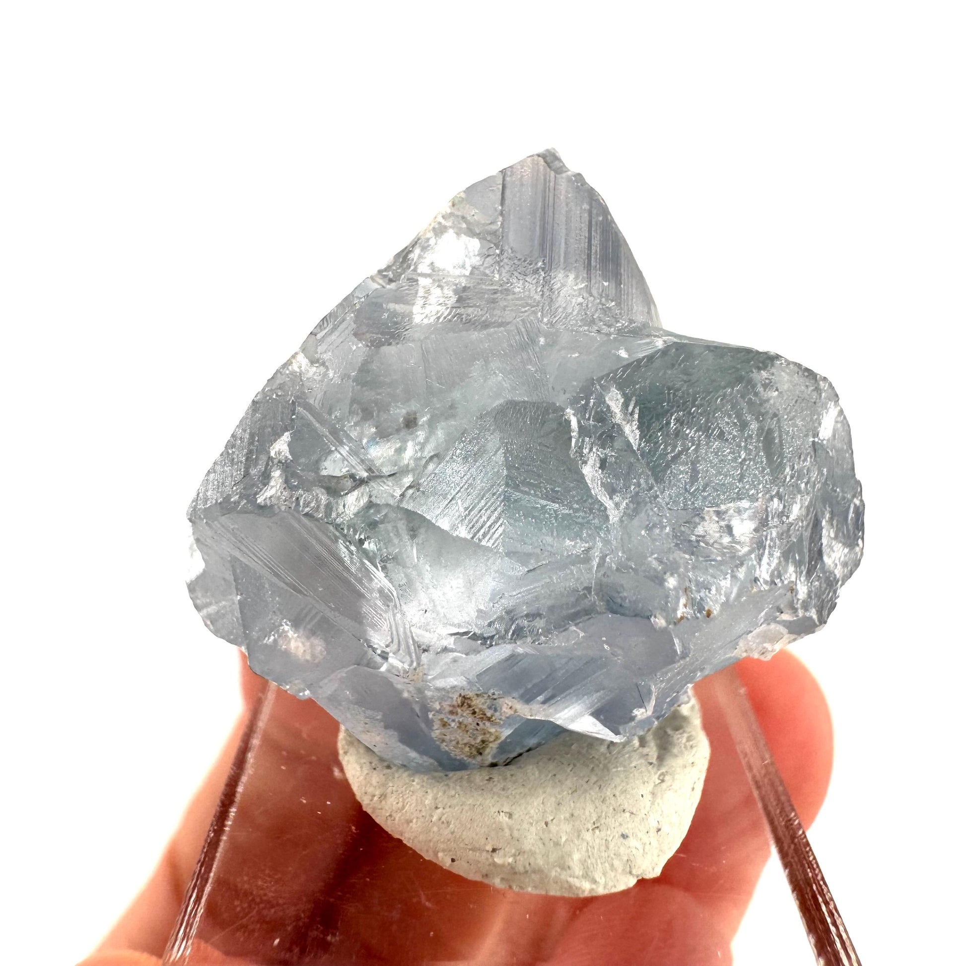 Celestite | natural blue crystal, mineral specimen from Madagascar