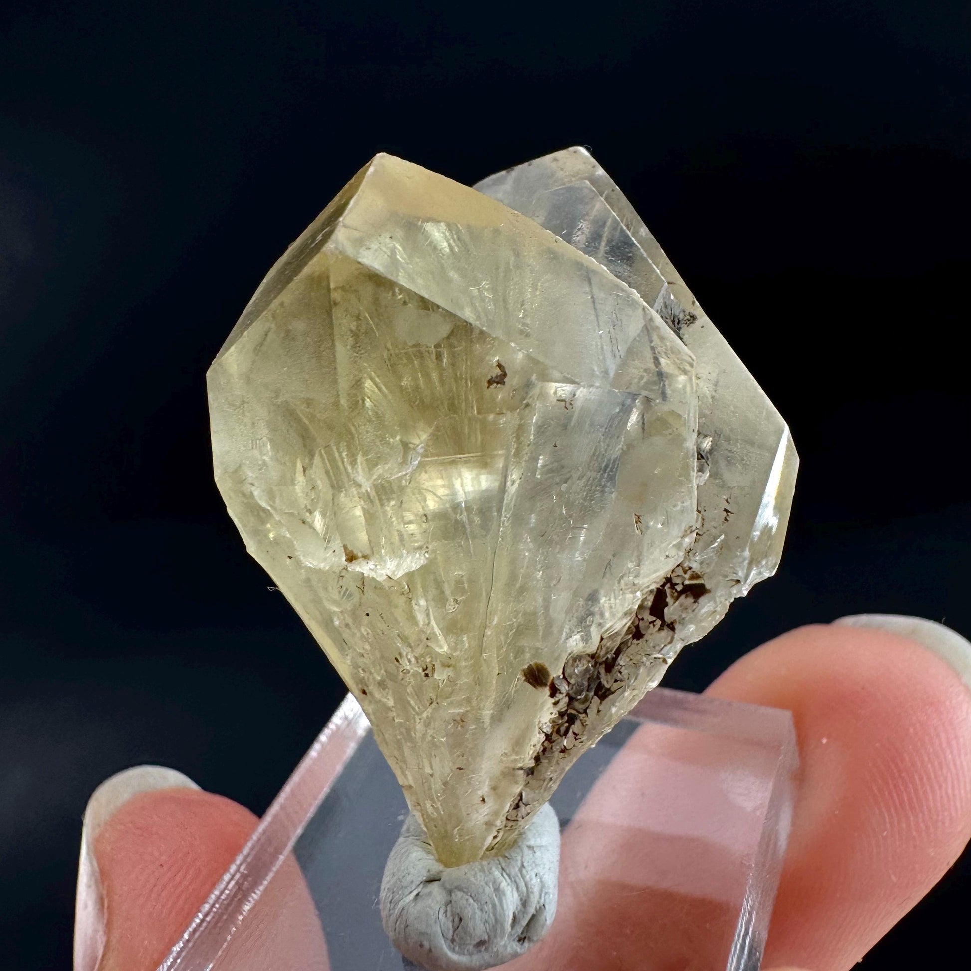 Golden Selenite Blade | Fluorescent UV Reactive Gypsum Crystal