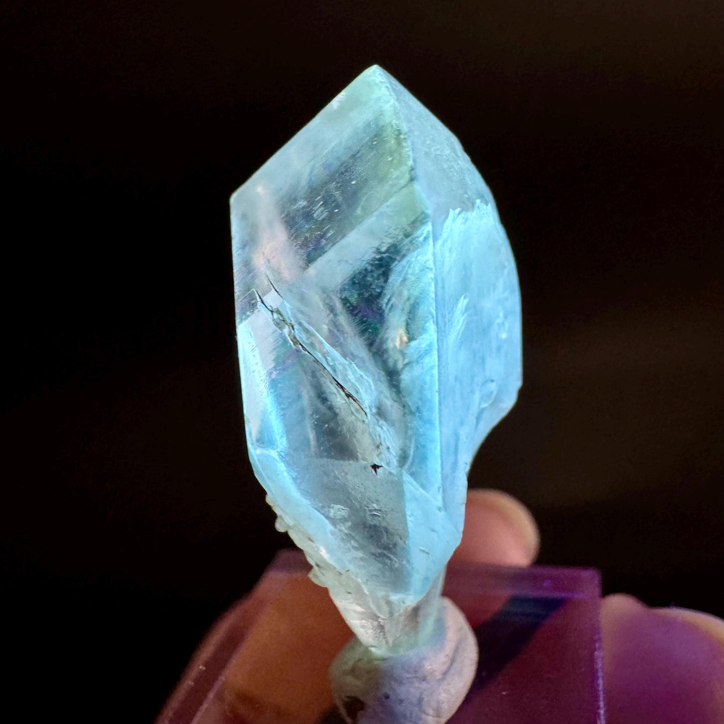 Golden Selenite Blade | Fluorescent UV Reactive Gypsum Crystal