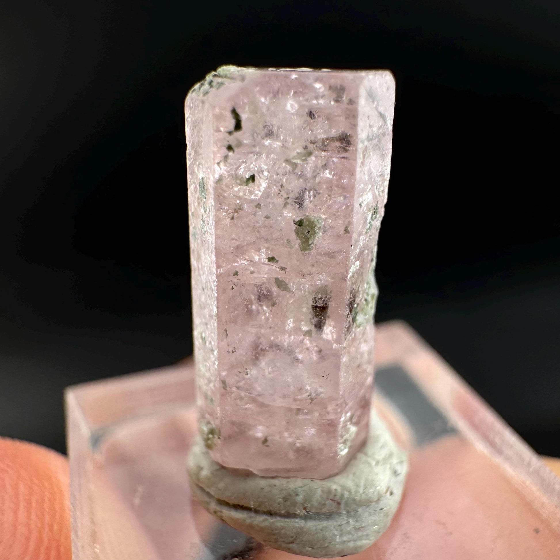 Pink Fluorapatite Crystal | UV reactive Mineral Specimen from Pakistan