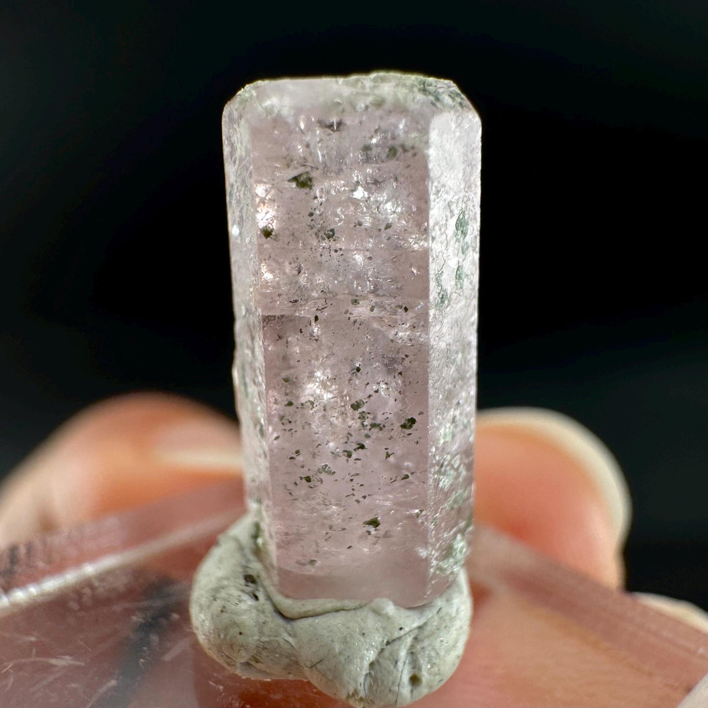 Pink Fluorapatite Crystal | UV reactive Mineral Specimen from Pakistan