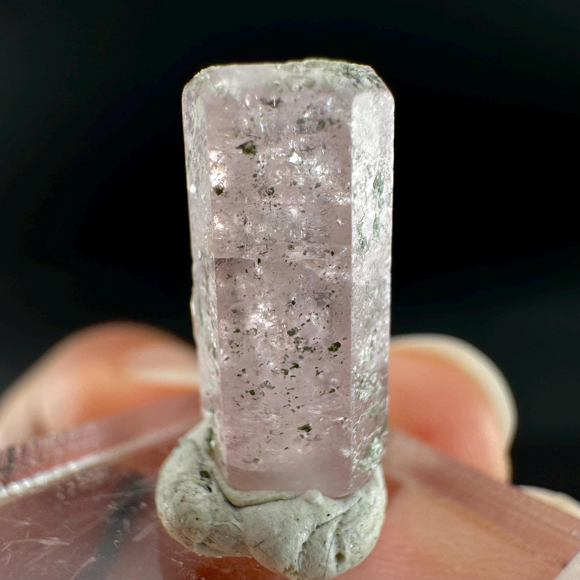 Pink Fluorapatite Crystal | UV reactive Mineral Specimen from Pakistan