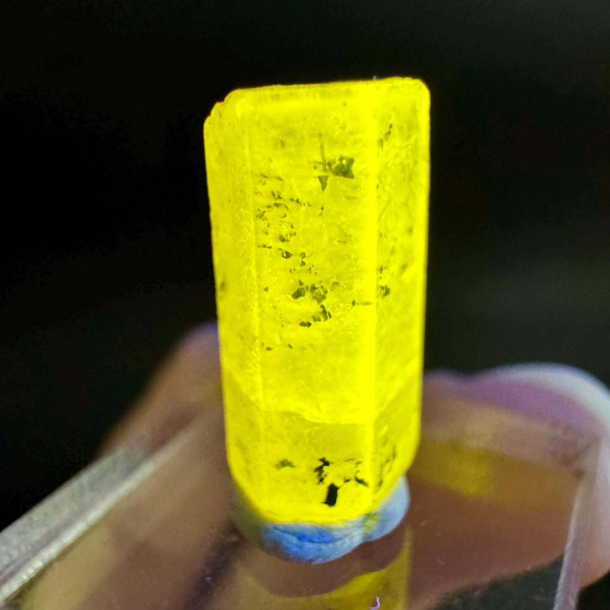 Pink Fluorapatite Crystal | UV reactive Mineral Specimen from Pakistan
