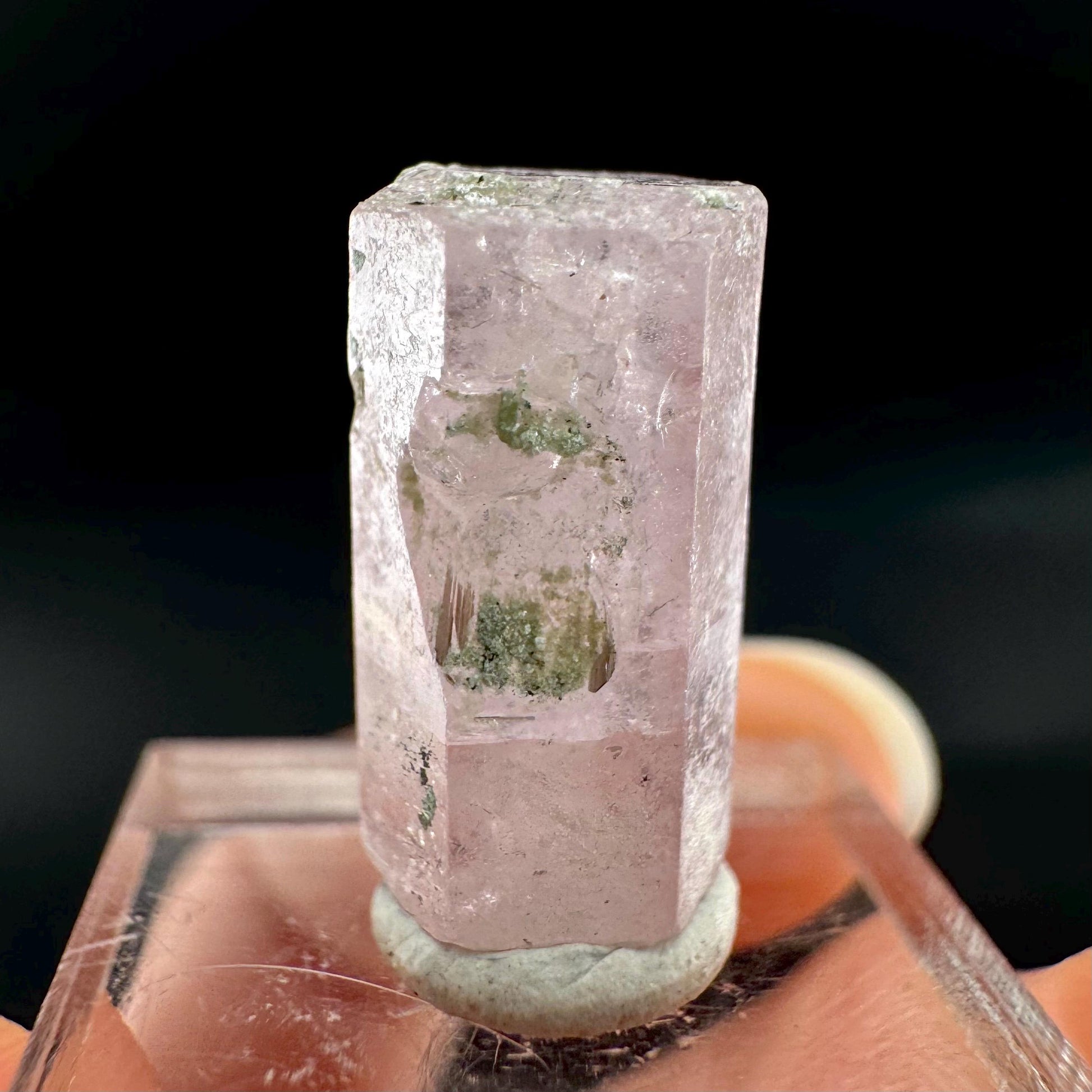 Pink Fluorapatite Crystal | UV reactive Mineral Specimen from Pakistan