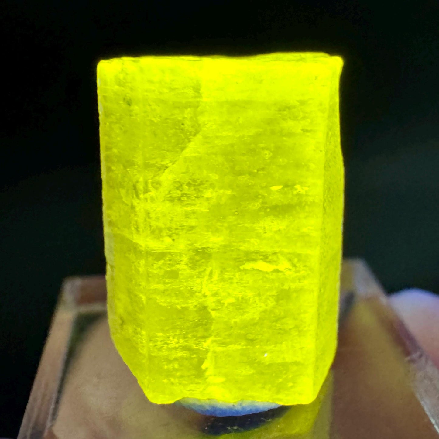 Pink Fluorapatite Crystal | UV reactive Mineral Specimen from Pakistan