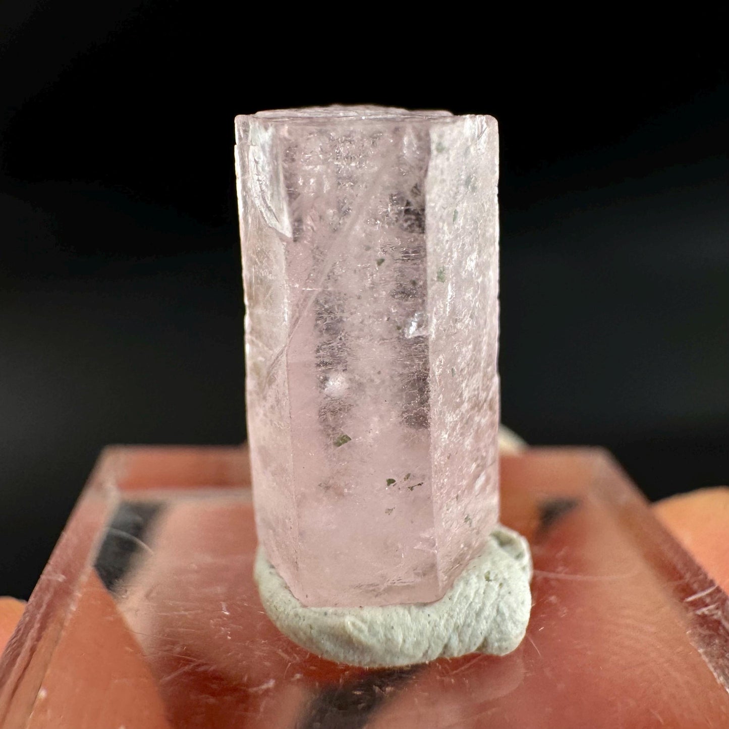 Pink Fluorapatite Crystal | UV reactive Mineral Specimen from Pakistan
