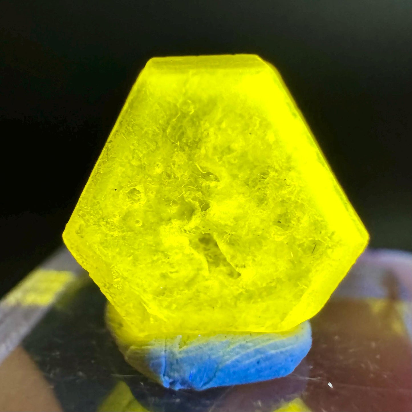 Pink Fluorapatite Crystal | UV reactive Mineral Specimen from Pakistan