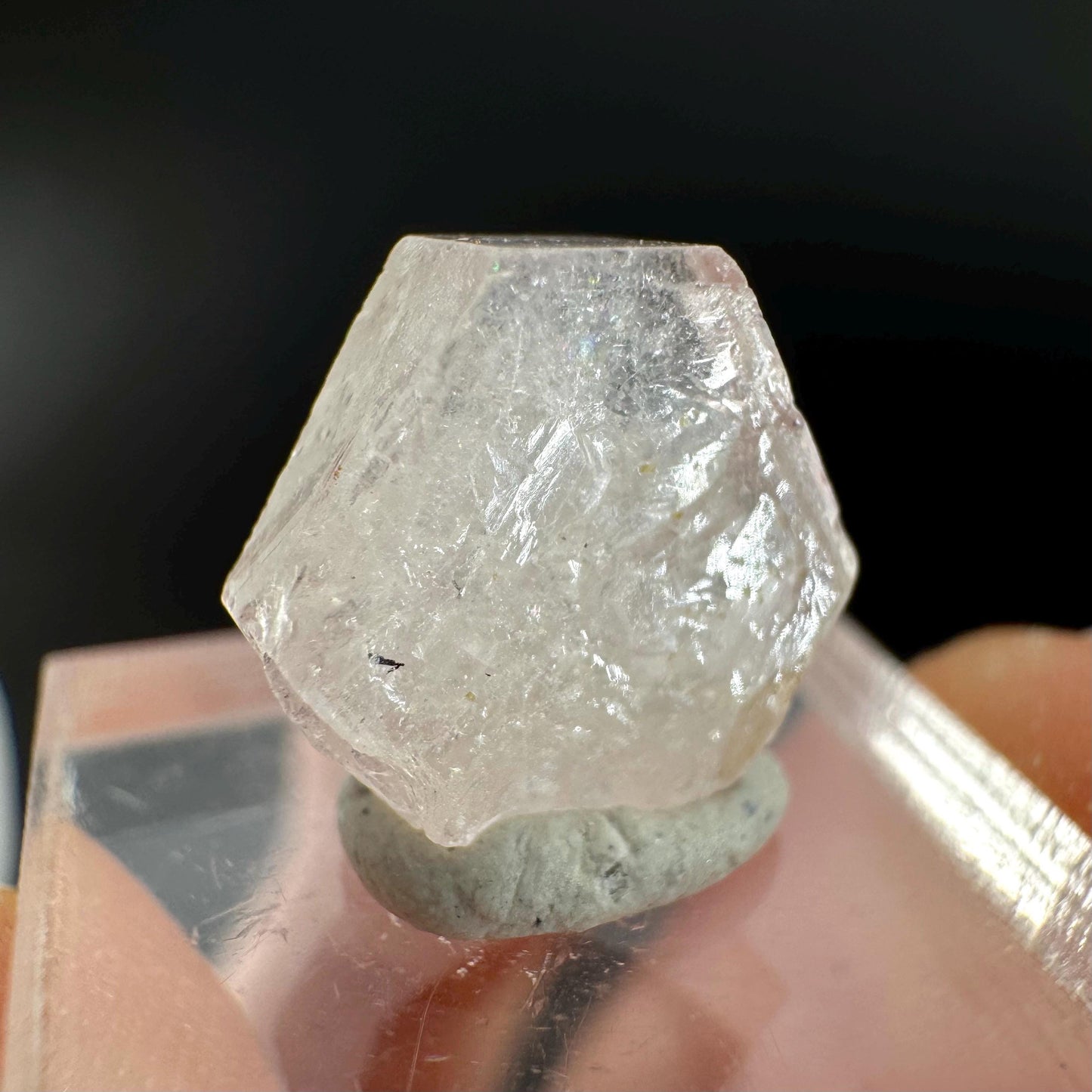 Pink Fluorapatite Crystal | UV reactive Mineral Specimen from Pakistan