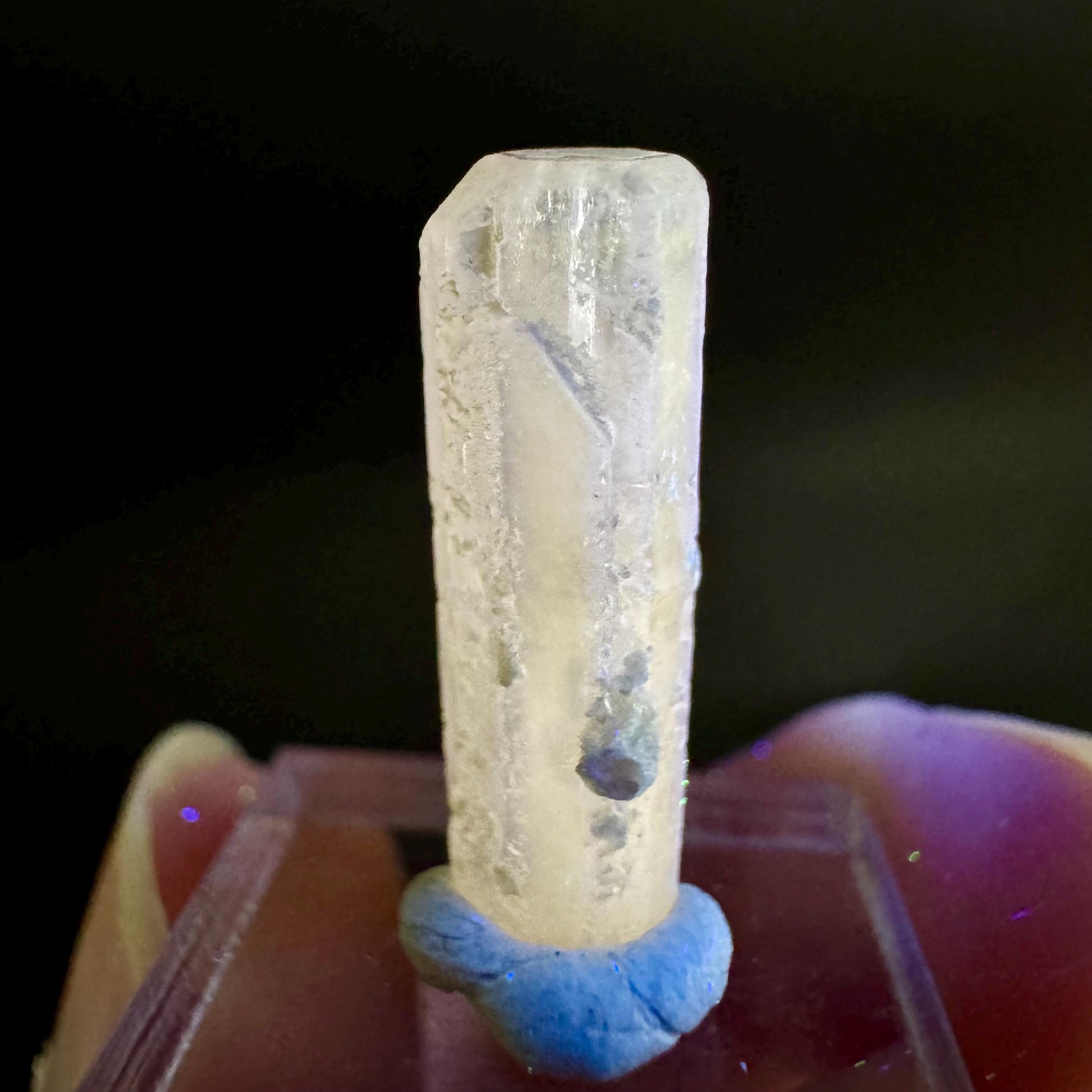 Pink Fluorapatite Crystal | UV reactive Mineral Specimen from Pakistan