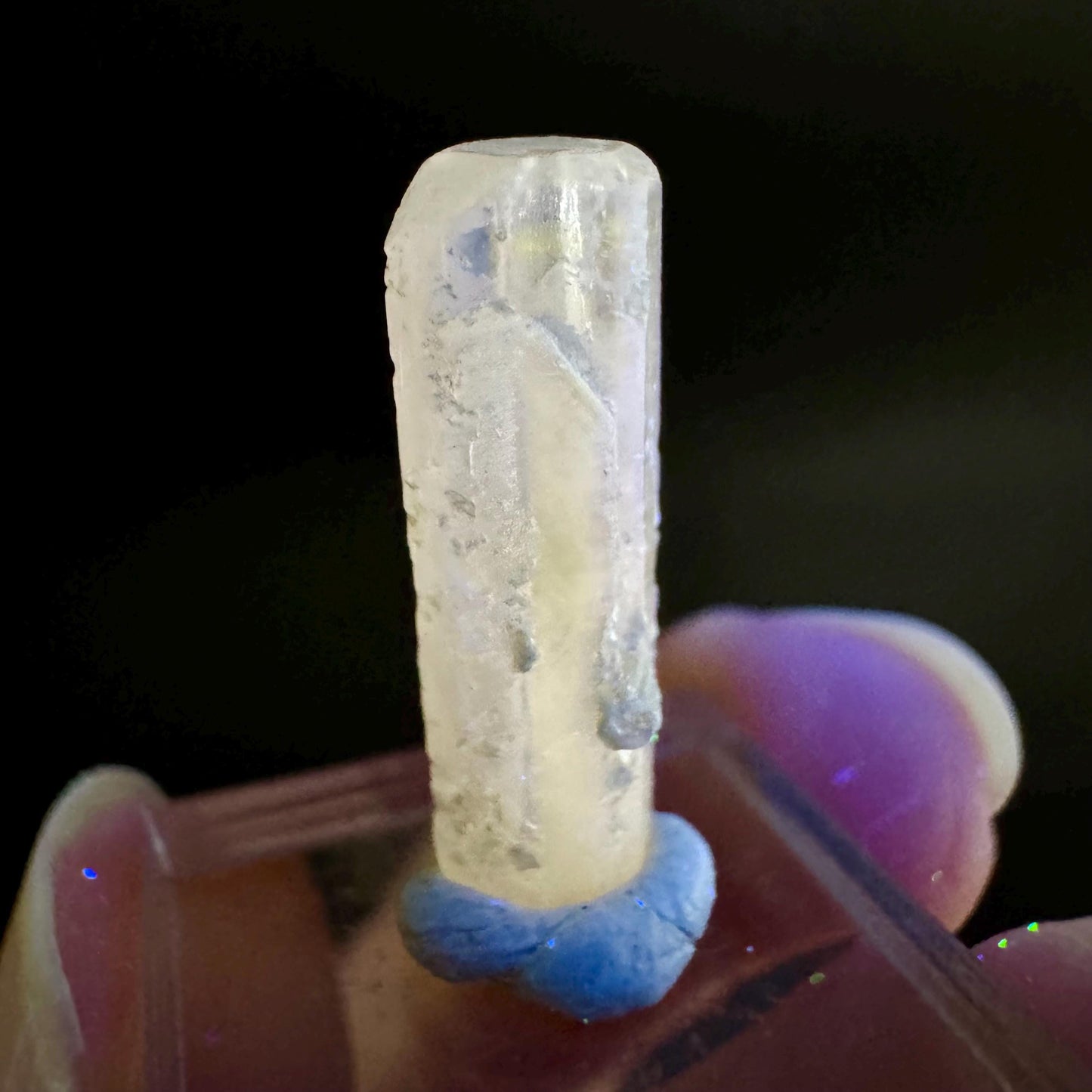 Pink Fluorapatite Crystal | UV reactive Mineral Specimen from Pakistan