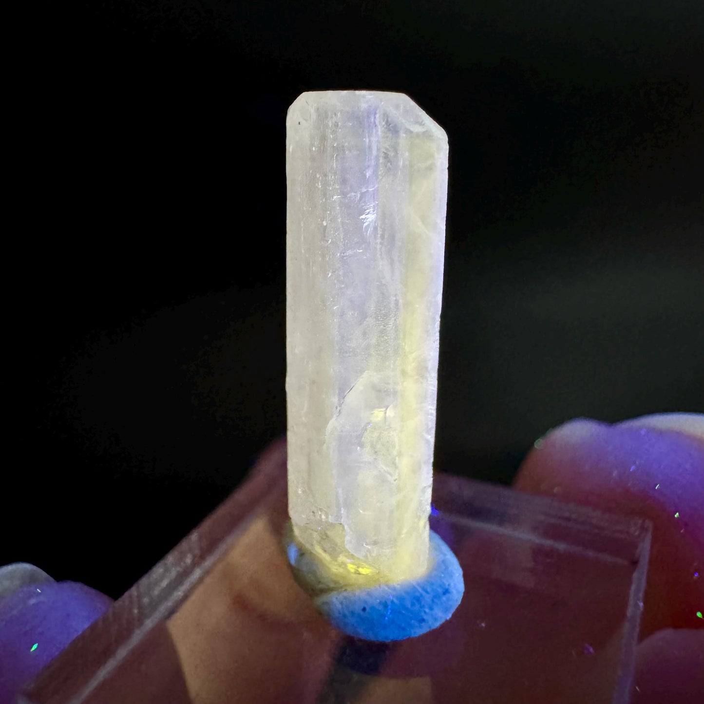Pink Fluorapatite Crystal | UV reactive Mineral Specimen from Pakistan