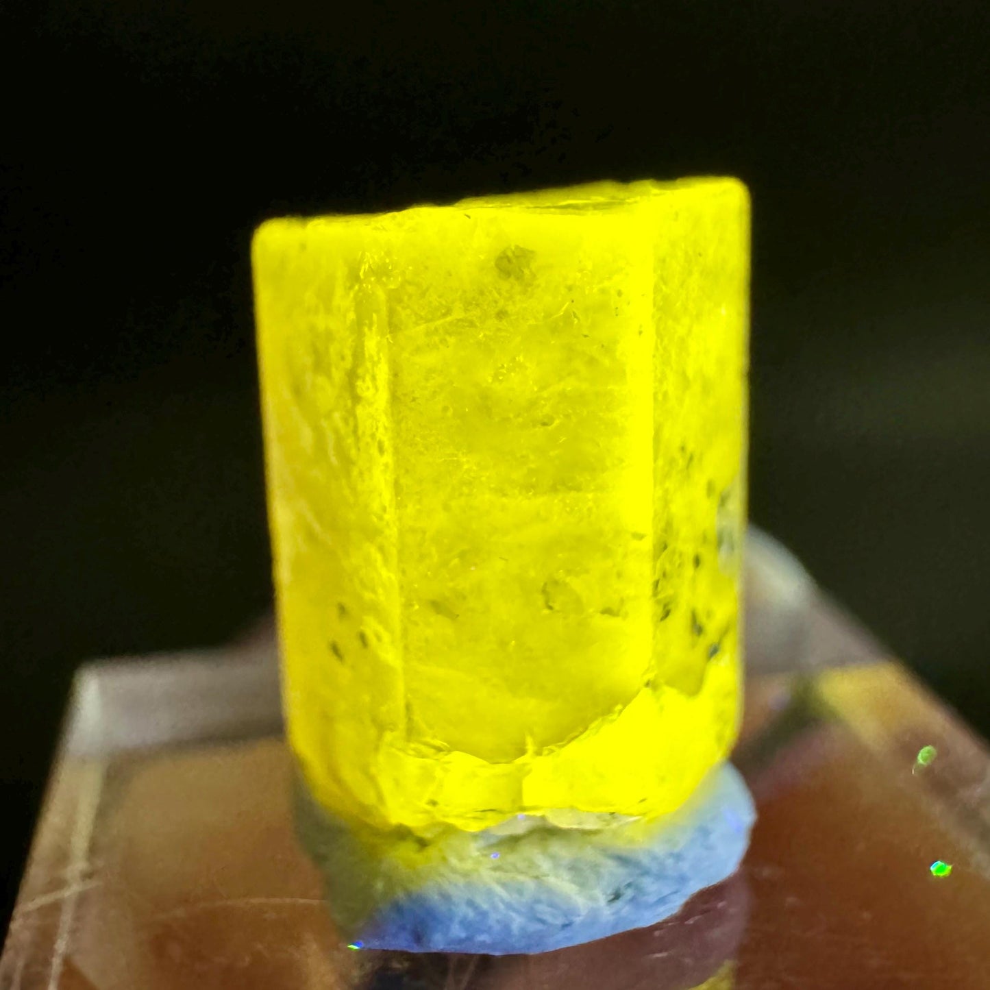 Pink Fluorapatite Crystal | UV reactive Mineral Specimen from Pakistan