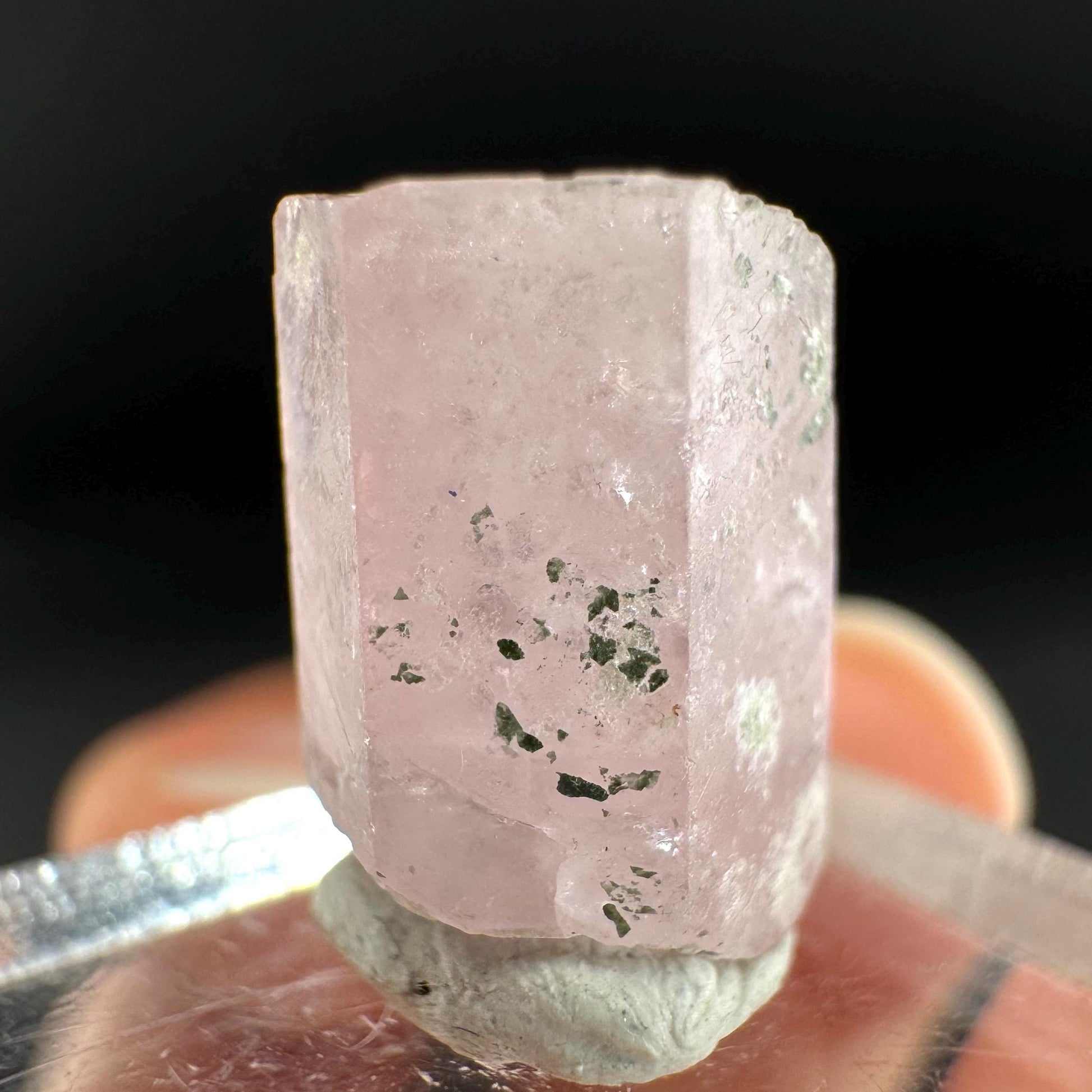 Pink Fluorapatite Crystal | UV reactive Mineral Specimen from Pakistan