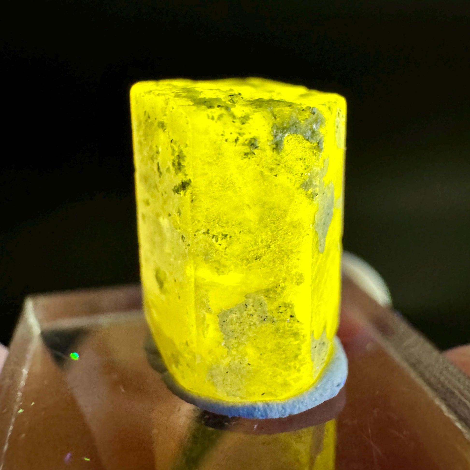 Pink Fluorapatite Crystal | UV reactive Mineral Specimen from Pakistan