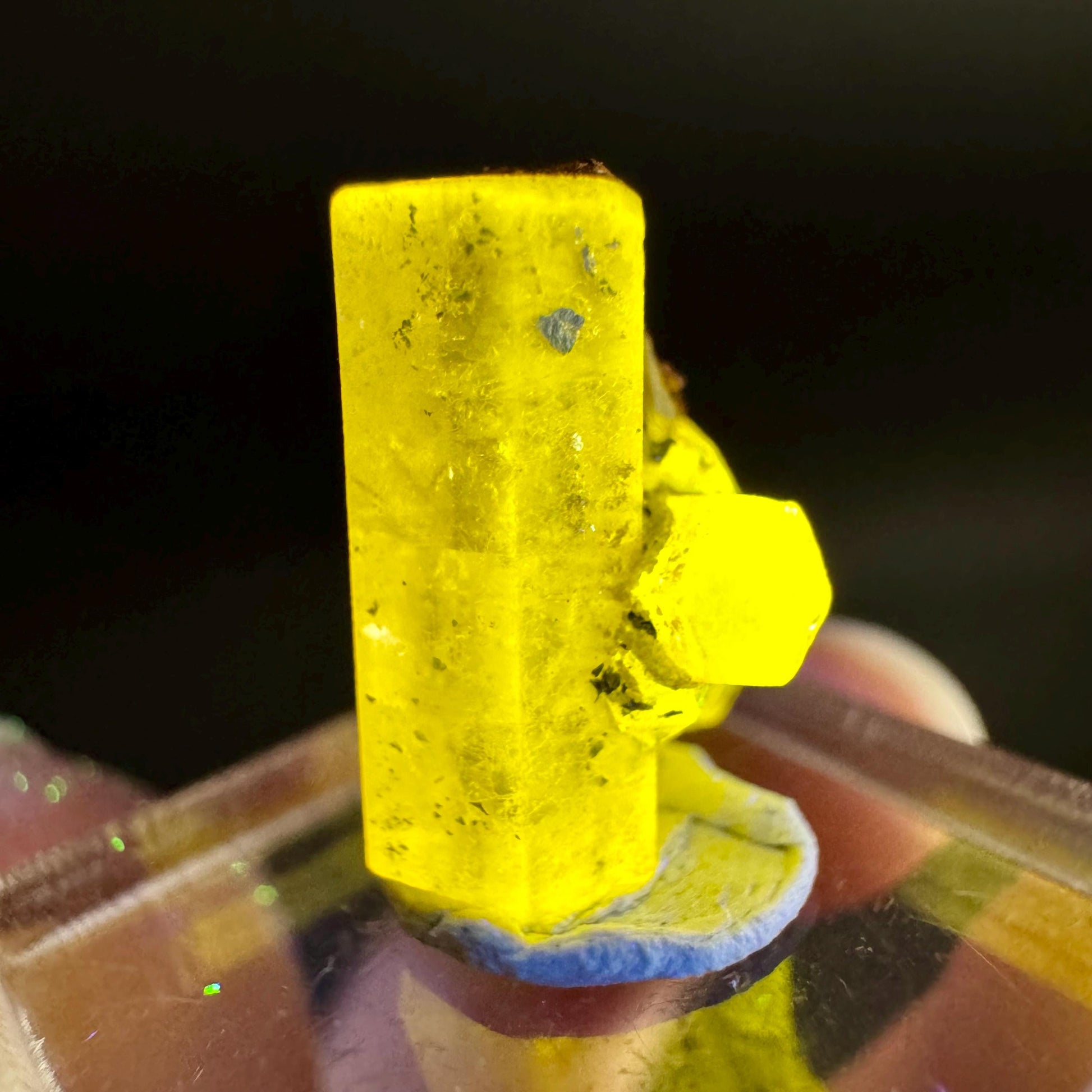 Pink Fluorapatite Crystal | UV reactive Mineral Specimen from Pakistan