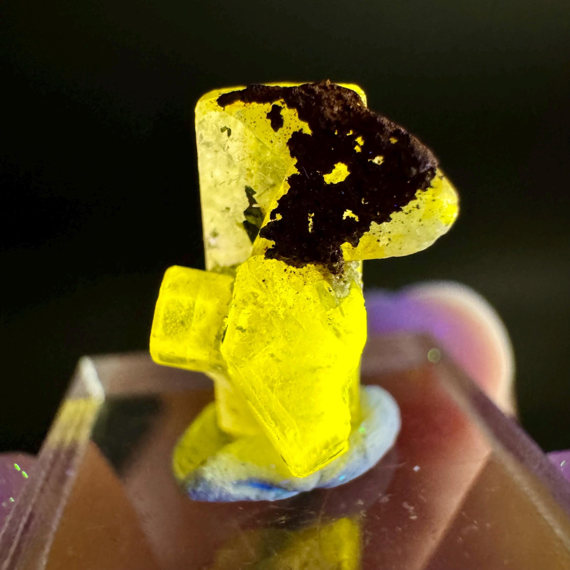 Pink Fluorapatite Crystal | UV reactive Mineral Specimen from Pakistan