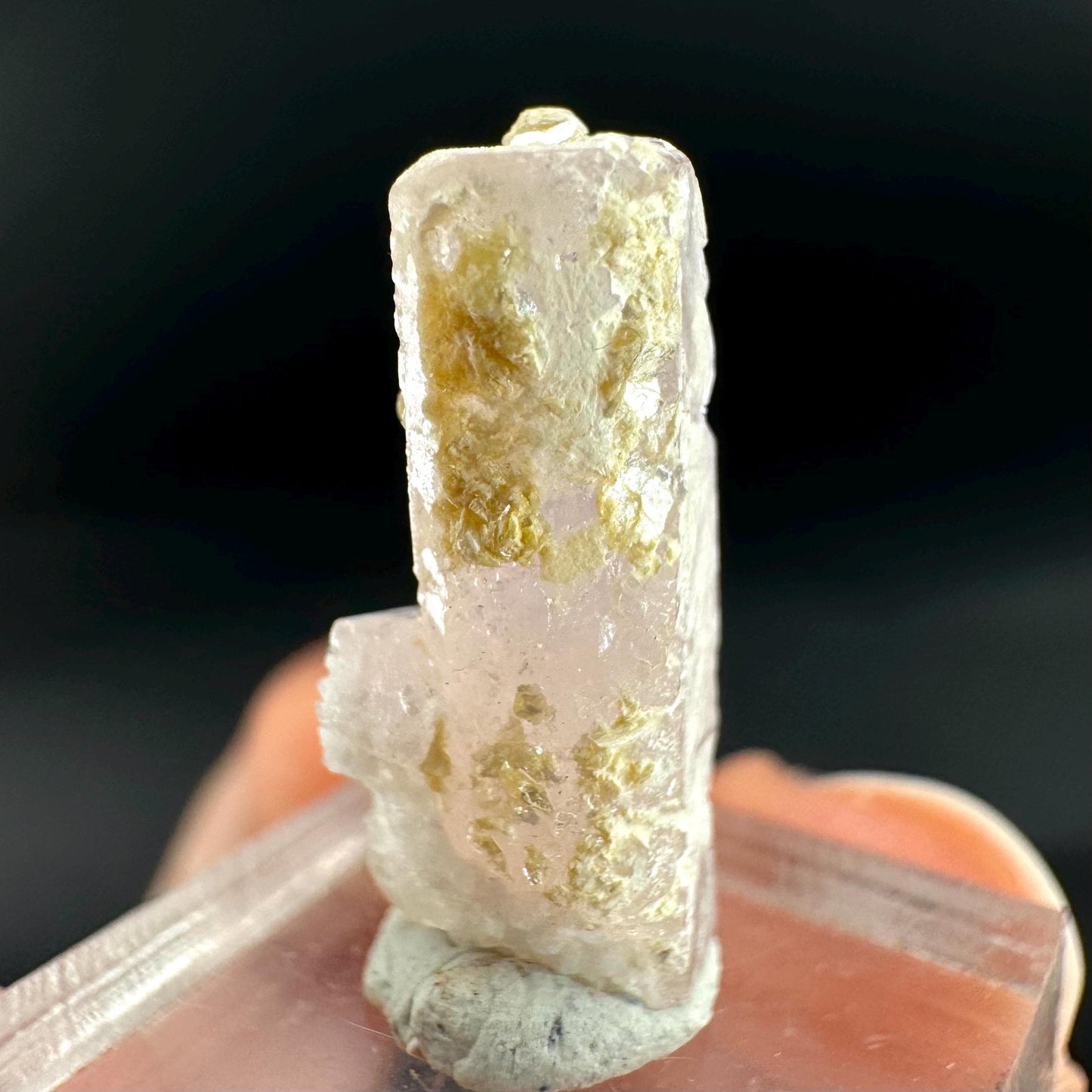 Pink Fluorapatite Crystal | UV reactive Mineral Specimen from Pakistan