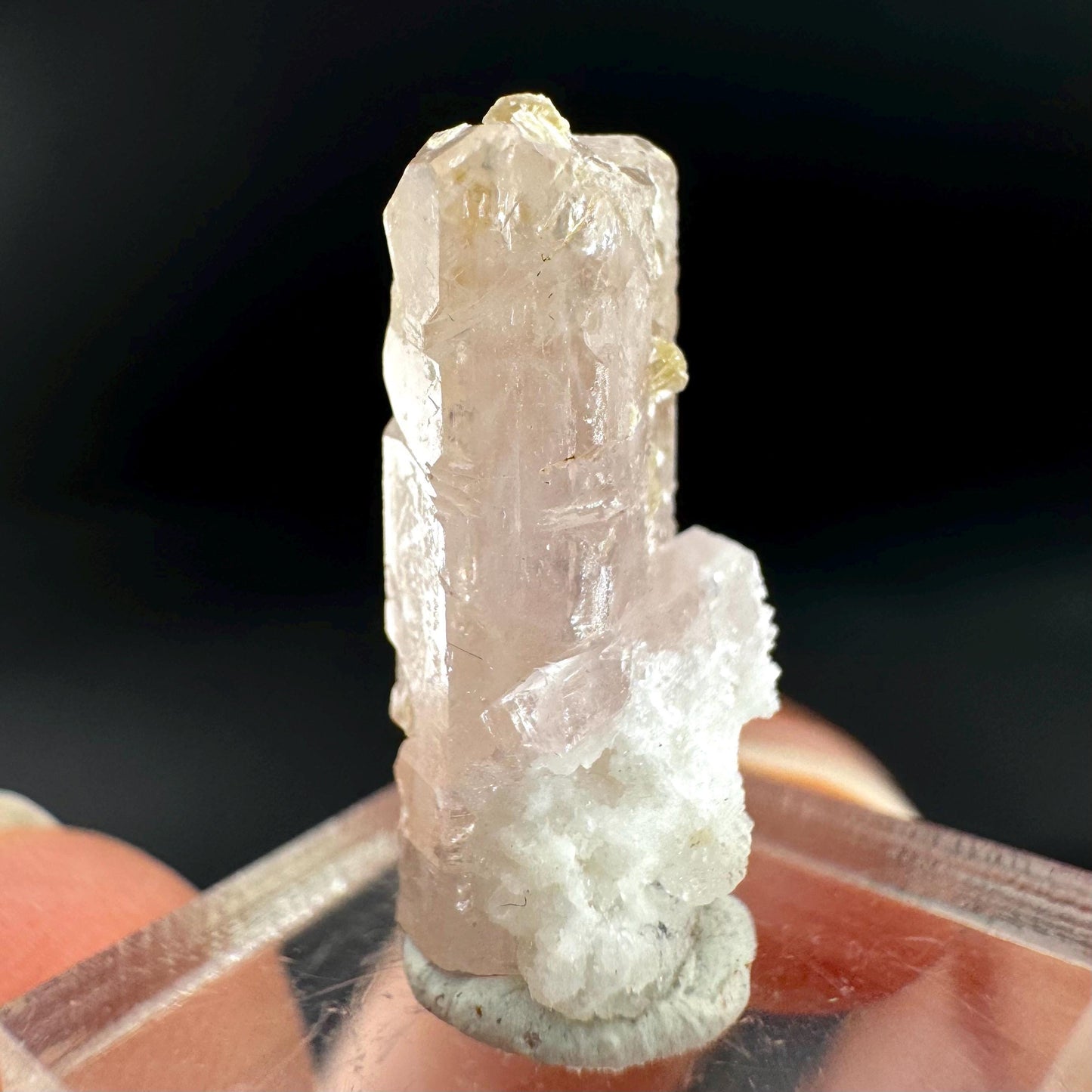 Pink Fluorapatite Crystal | UV reactive Mineral Specimen from Pakistan