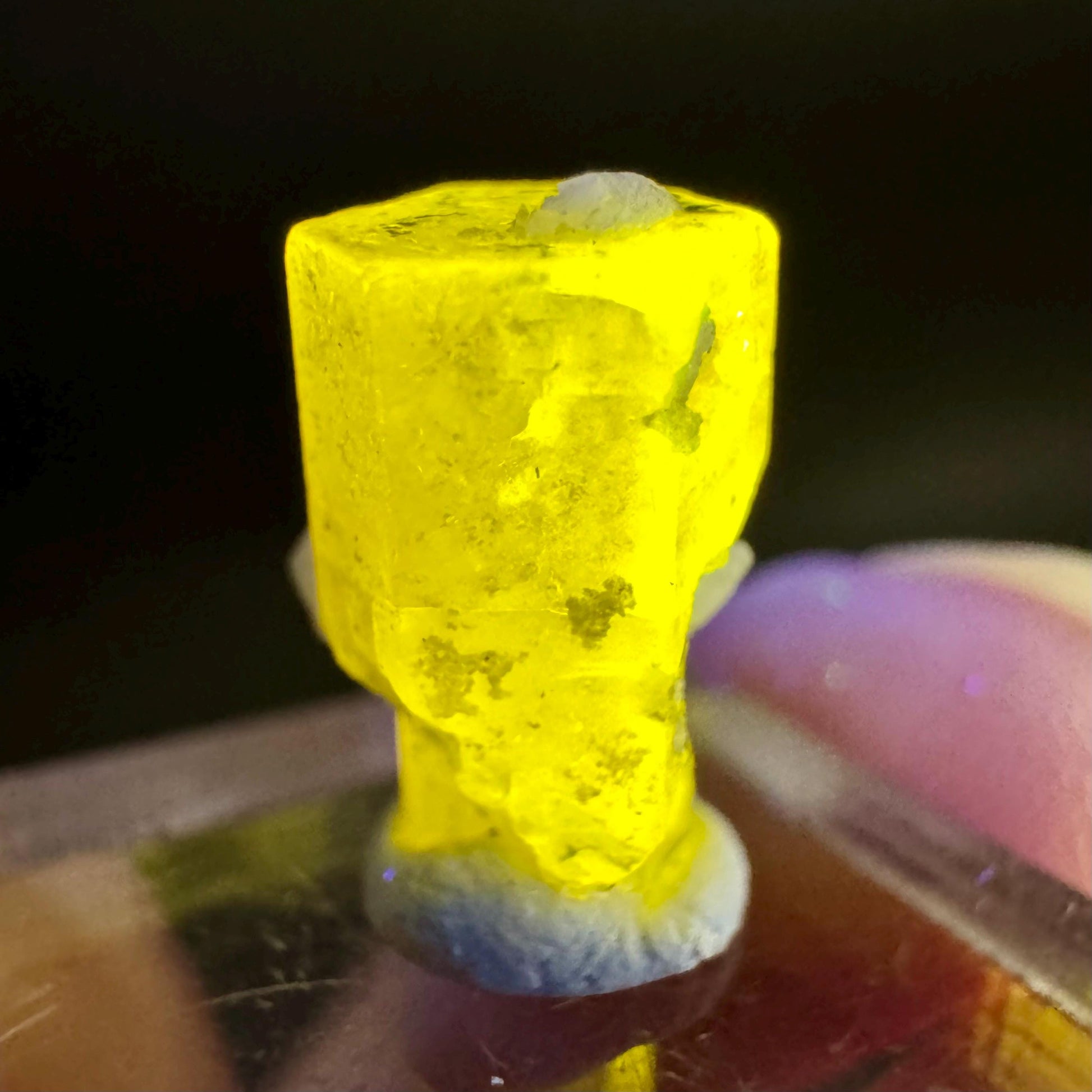 Pink Fluorapatite Crystal | UV reactive Mineral Specimen from Pakistan