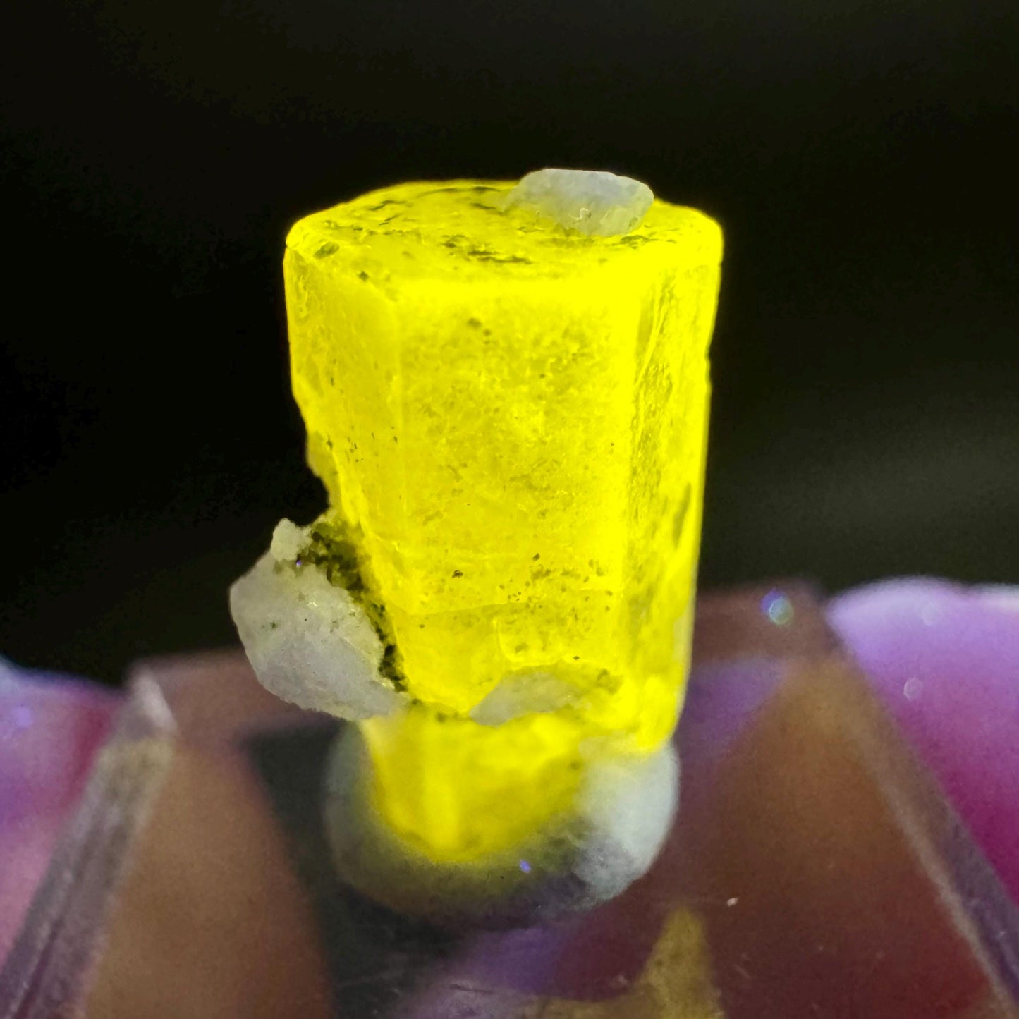 Pink Fluorapatite Crystal | UV reactive Mineral Specimen from Pakistan