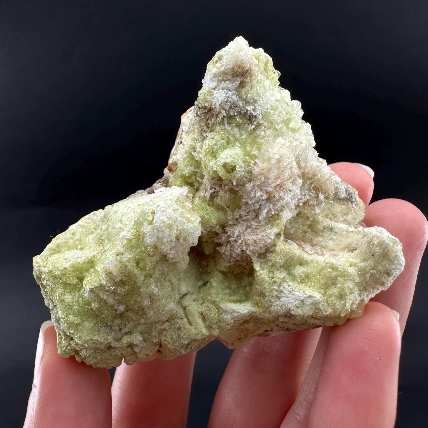 Hyalite Opal on Matrix | UV reactive crystal, green fluorescent mineral specimen from Namibia
