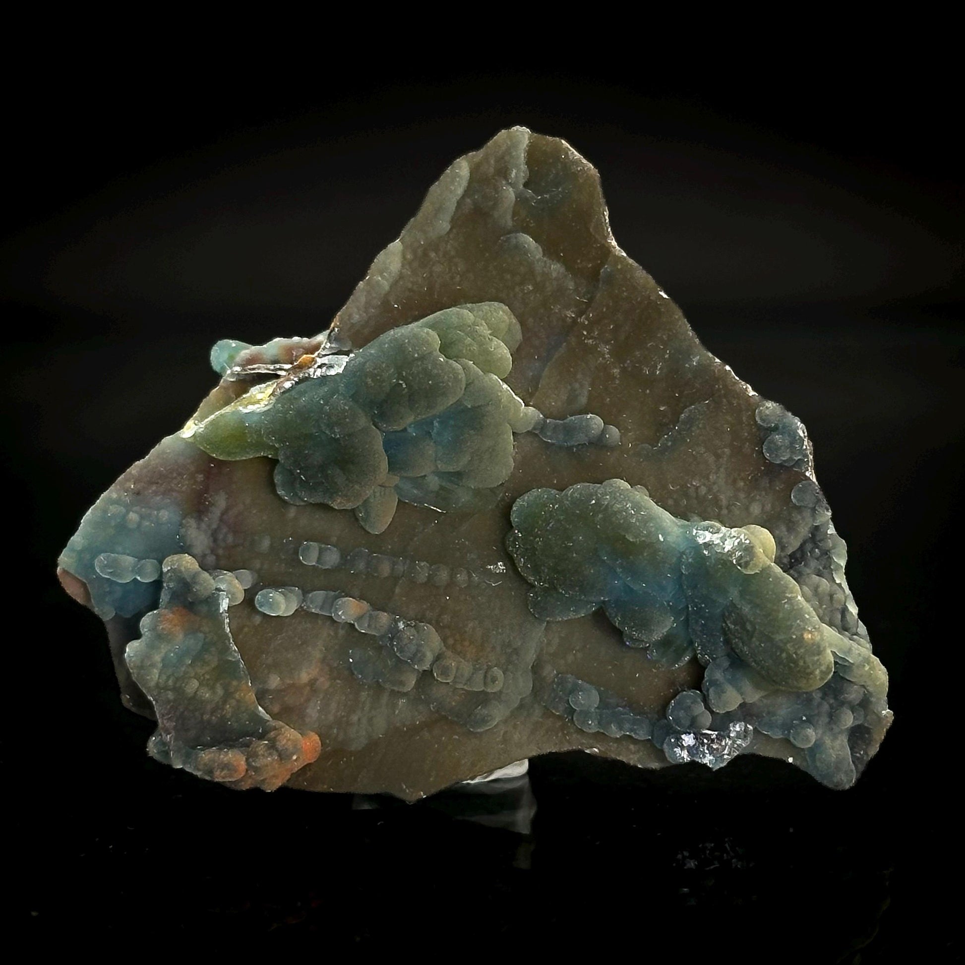 Plumbogummite | blue pyromorphite pseudomorph crystal, rare mineral specimen
