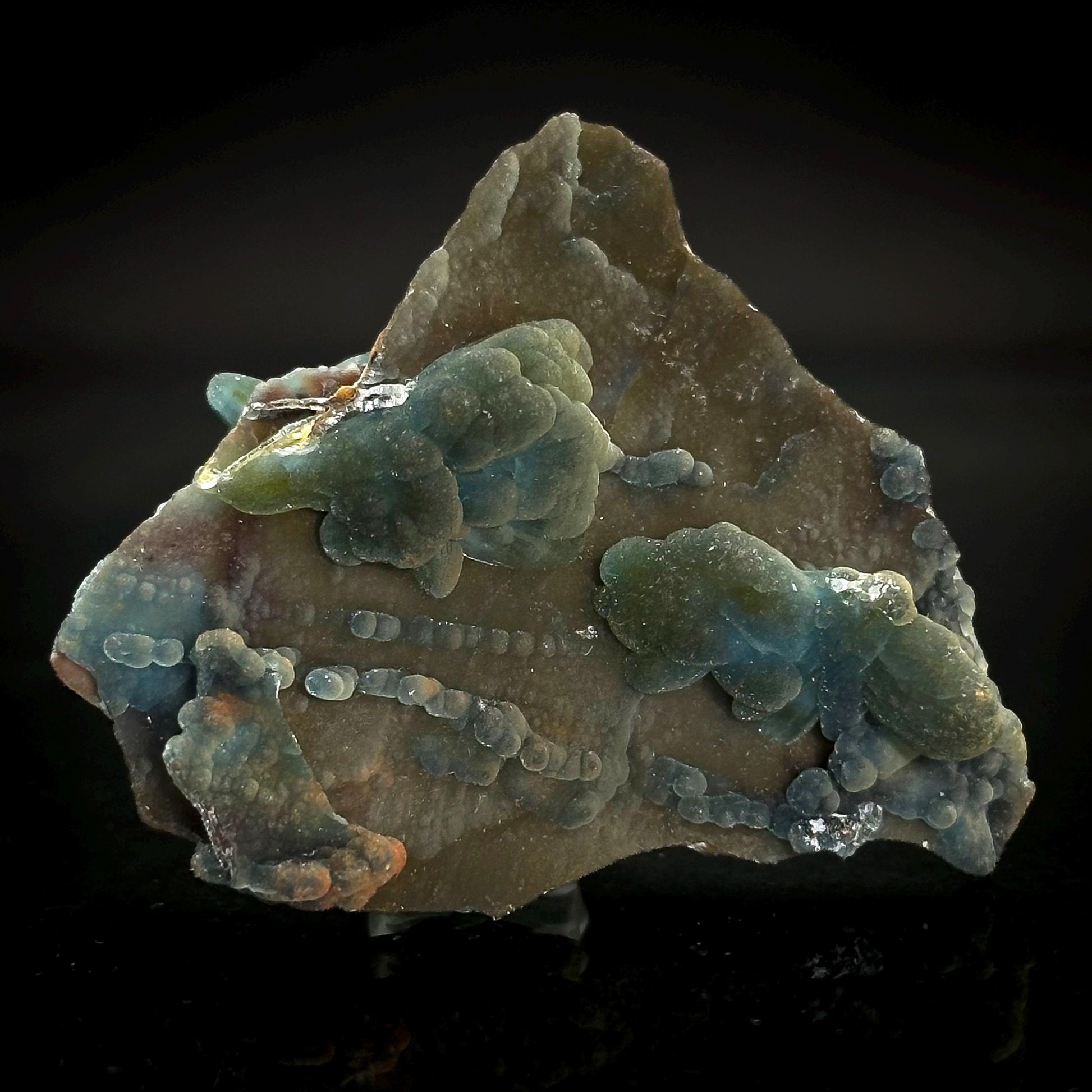 Plumbogummite | blue pyromorphite pseudomorph crystal, rare mineral specimen