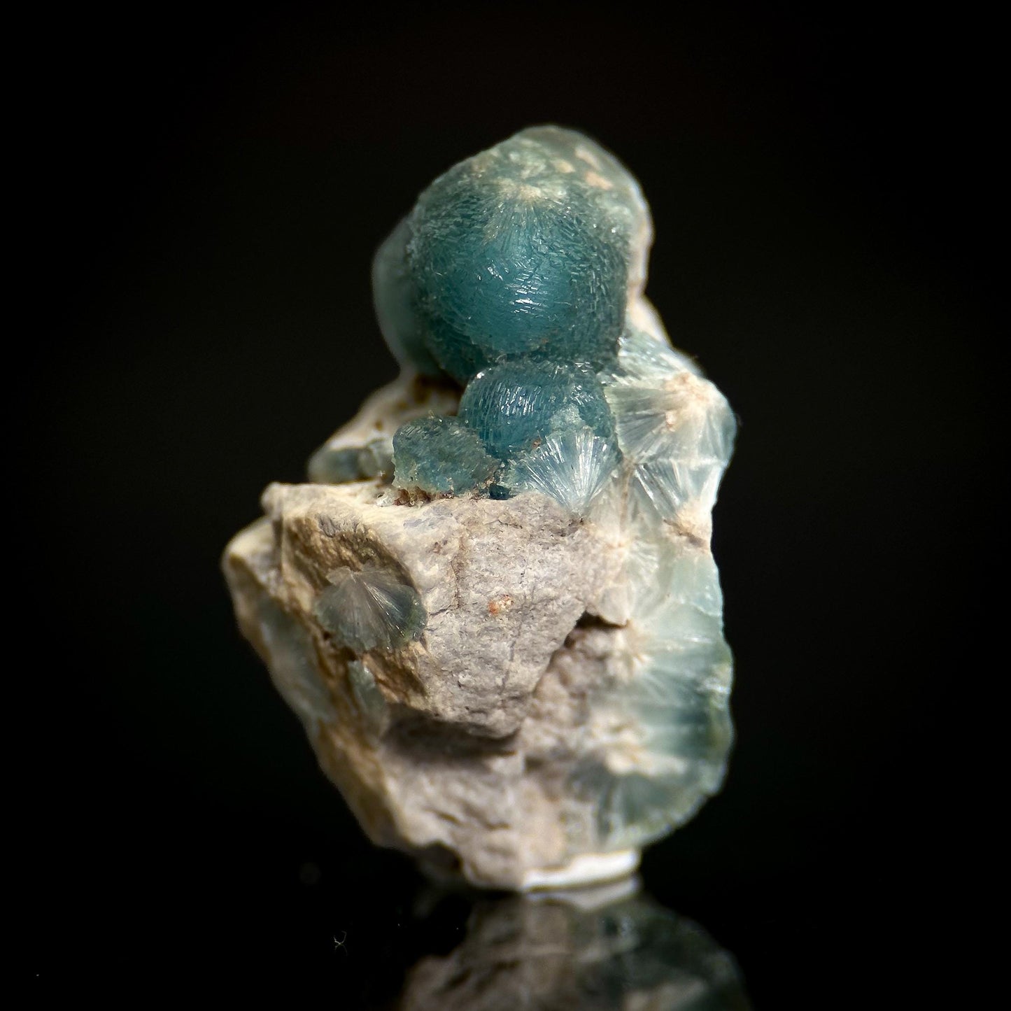 Blue Wavellite (Arkansas, USA) | crystal cluster, rare mineral specimen
