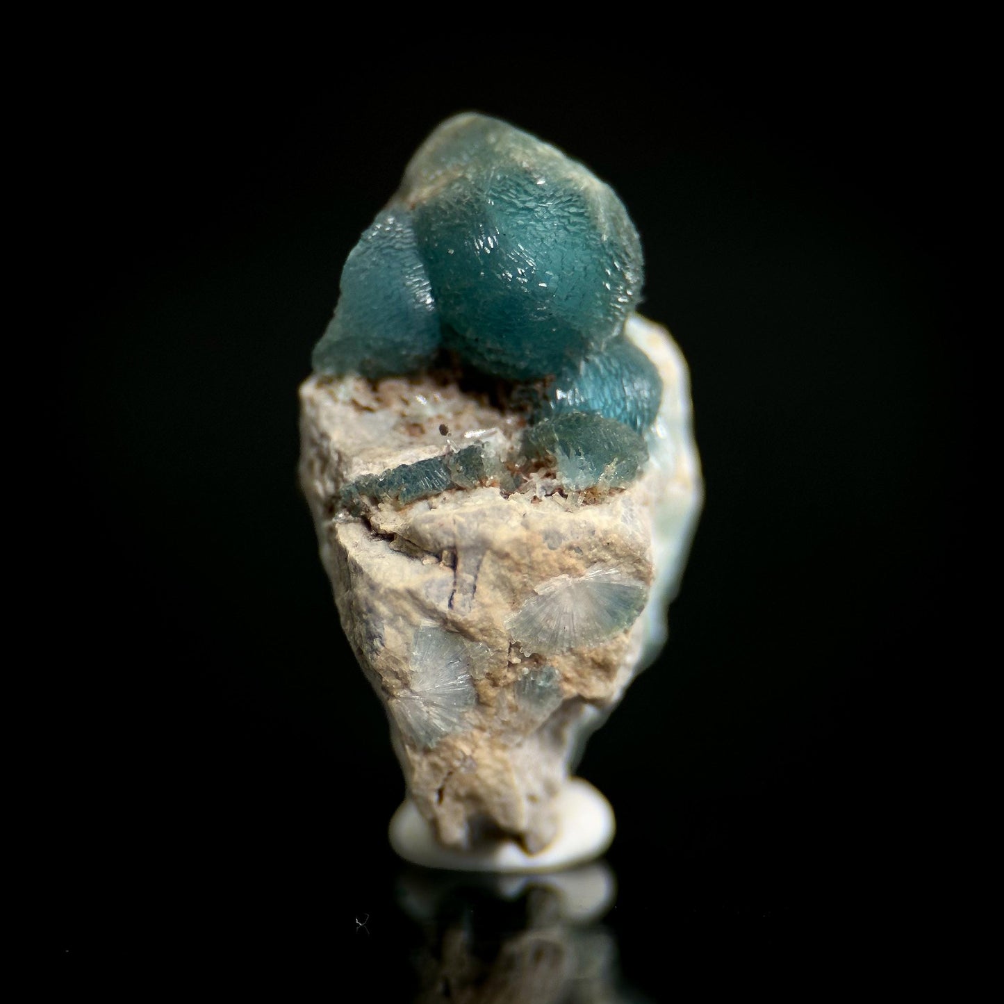 Blue Wavellite (Arkansas, USA) | crystal cluster, rare mineral specimen