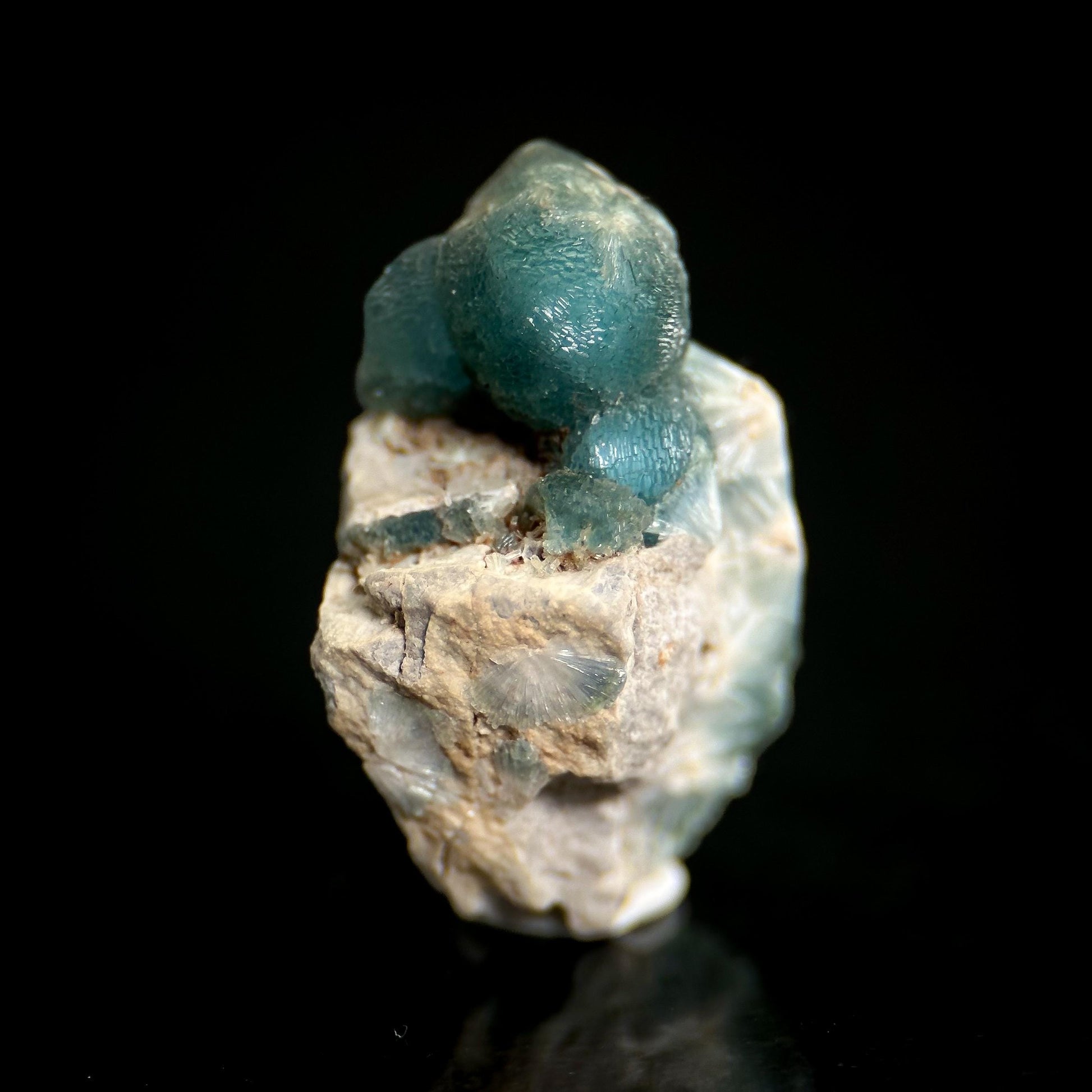 Blue Wavellite (Arkansas, USA) | crystal cluster, rare mineral specimen