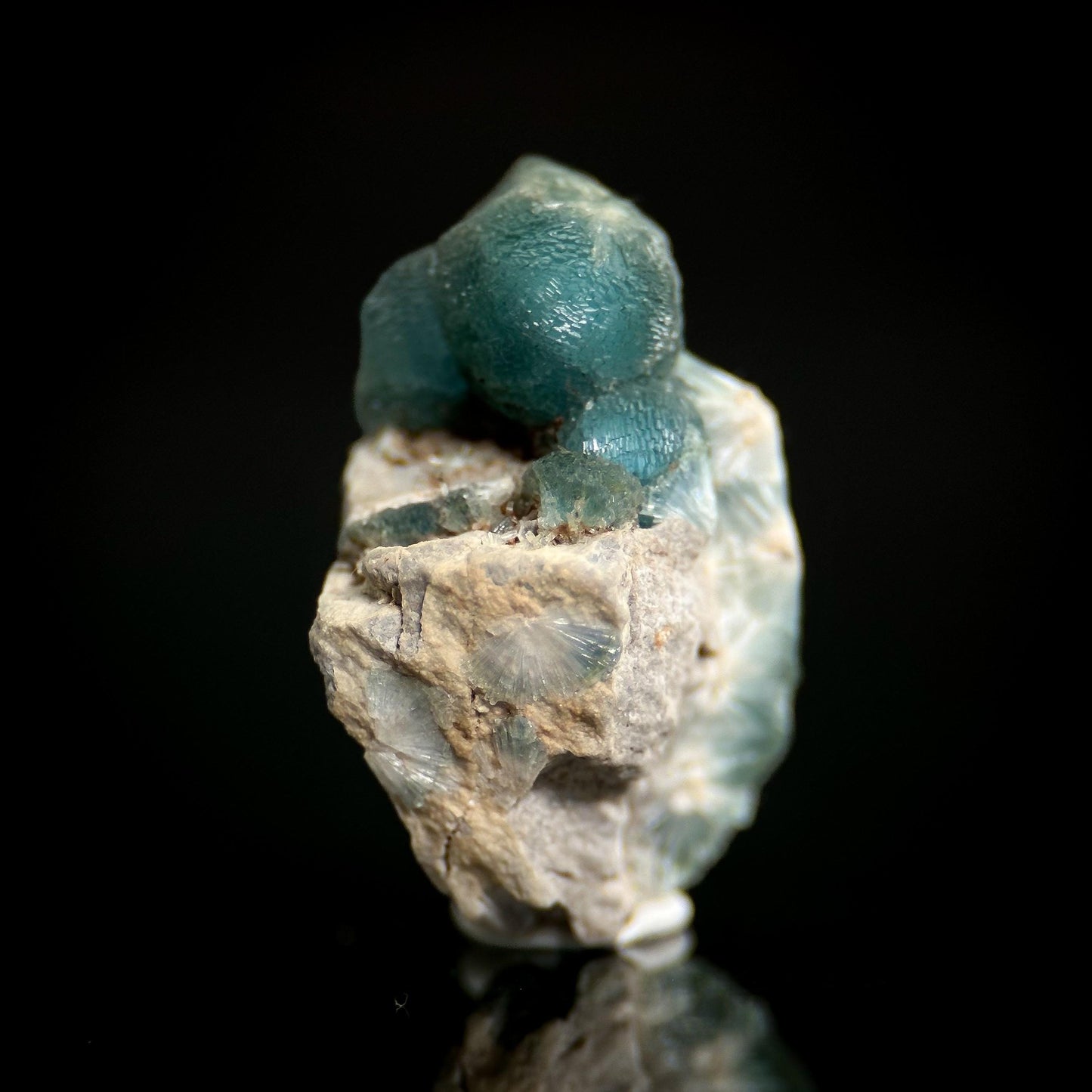 Blue Wavellite (Arkansas, USA) | crystal cluster, rare mineral specimen