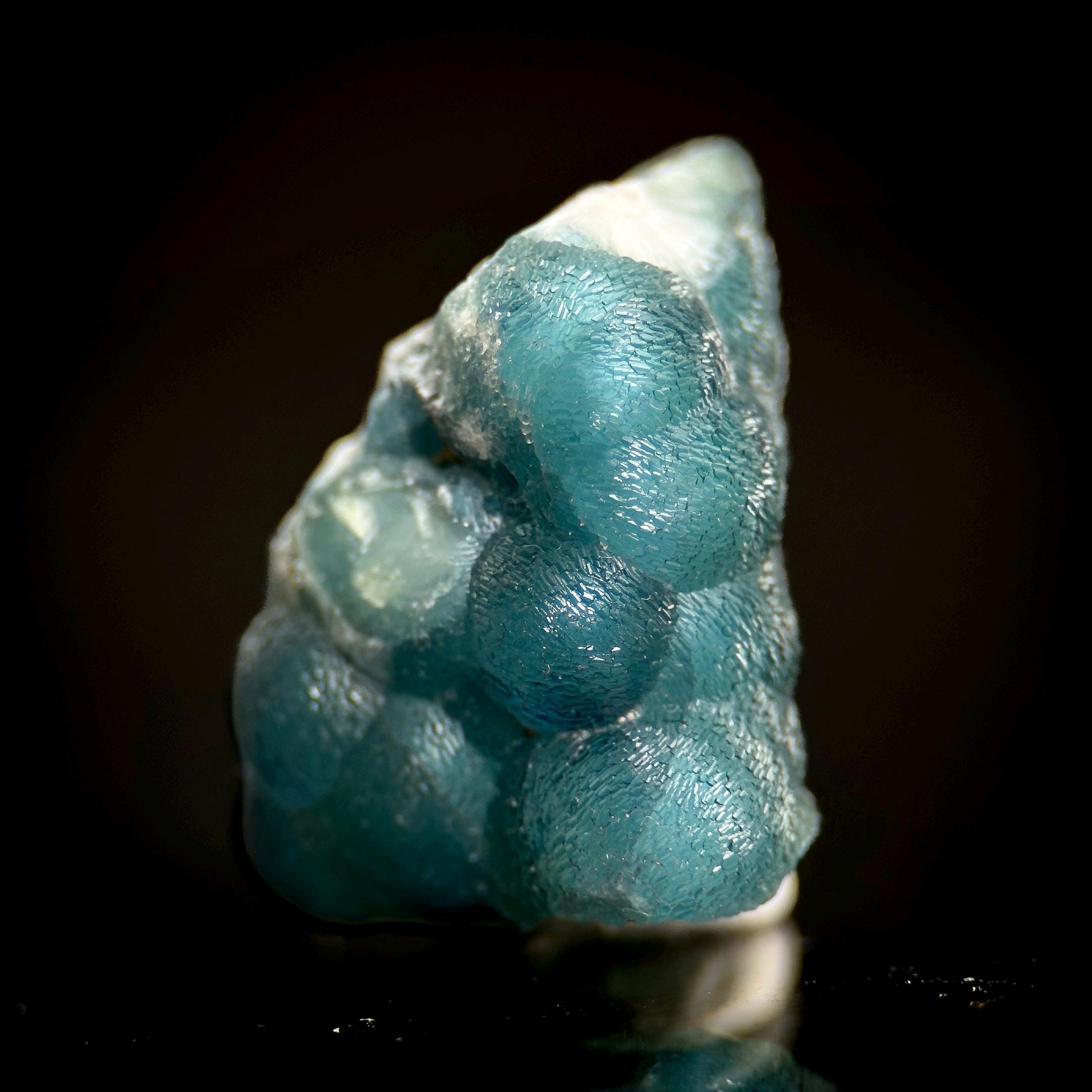 Blue Wavellite (Arkansas, USA) | crystal cluster, rare mineral specimen