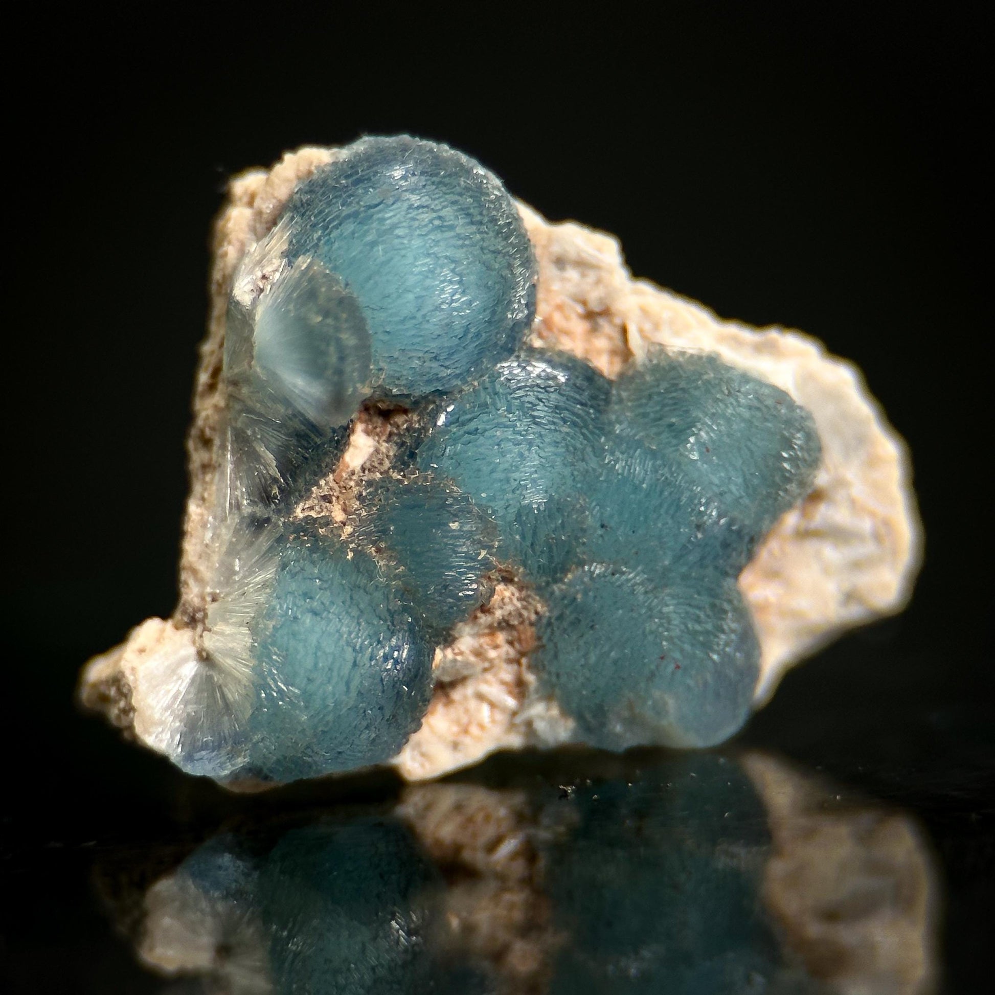 Blue Wavellite (Arkansas, USA) | crystal cluster, rare mineral specimen