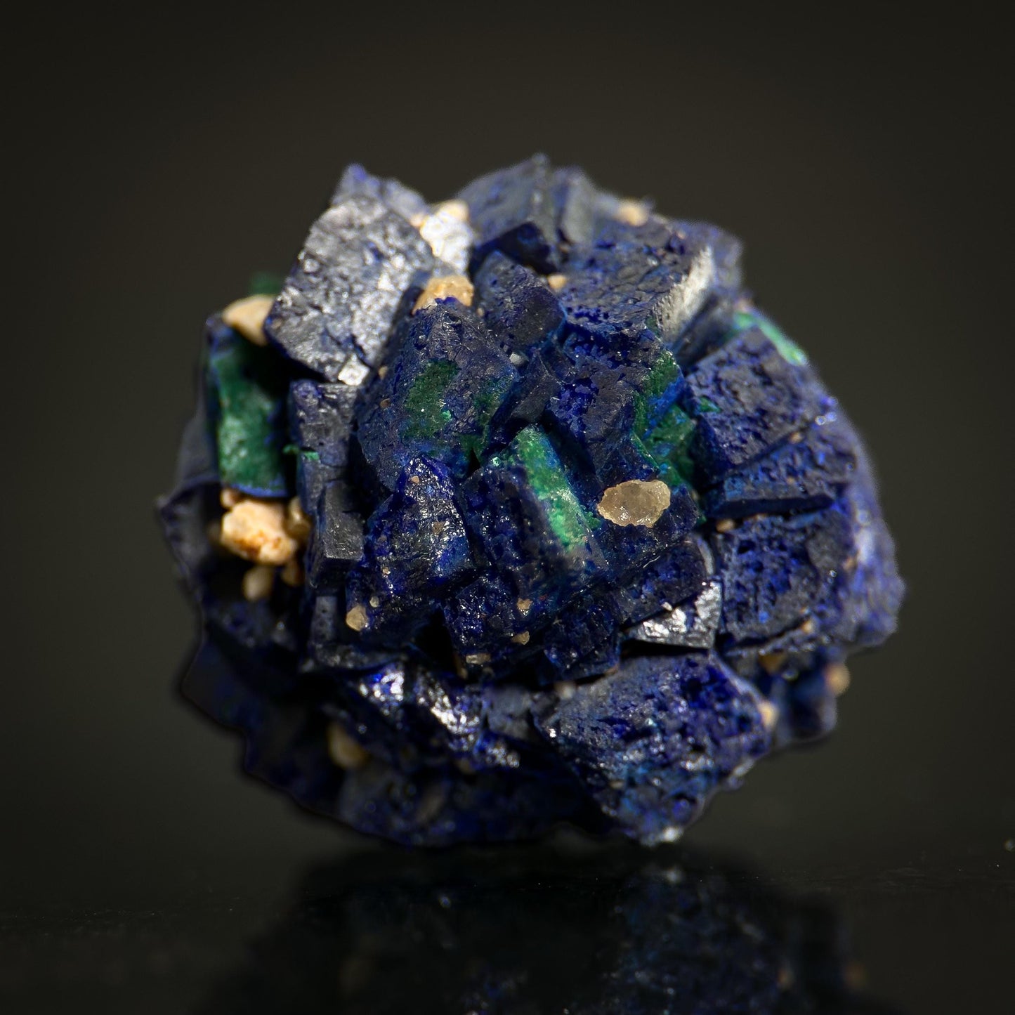 Azurite | blue crystal, mineral specimen from Chessy, France