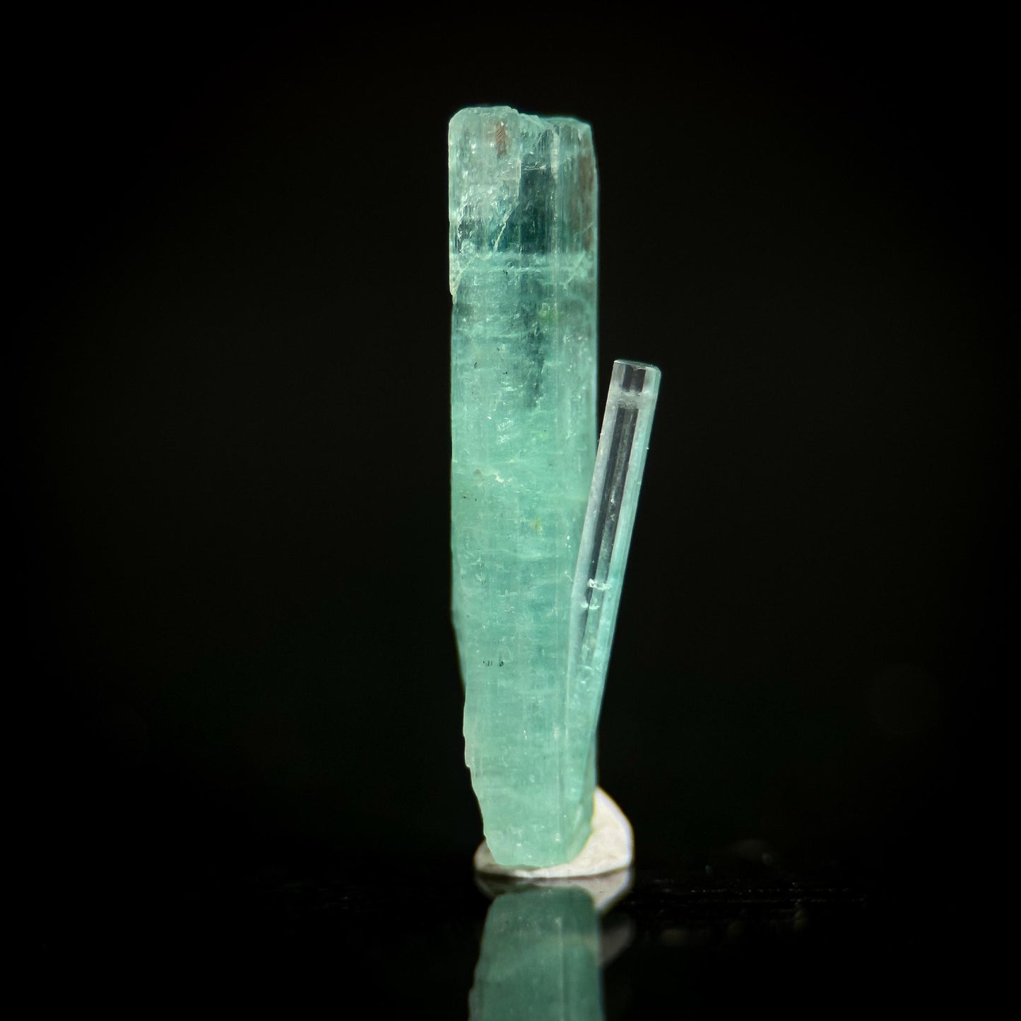 Beryl var. Emerald | natural seafoam green crystal, mineral specimen from Nigeria