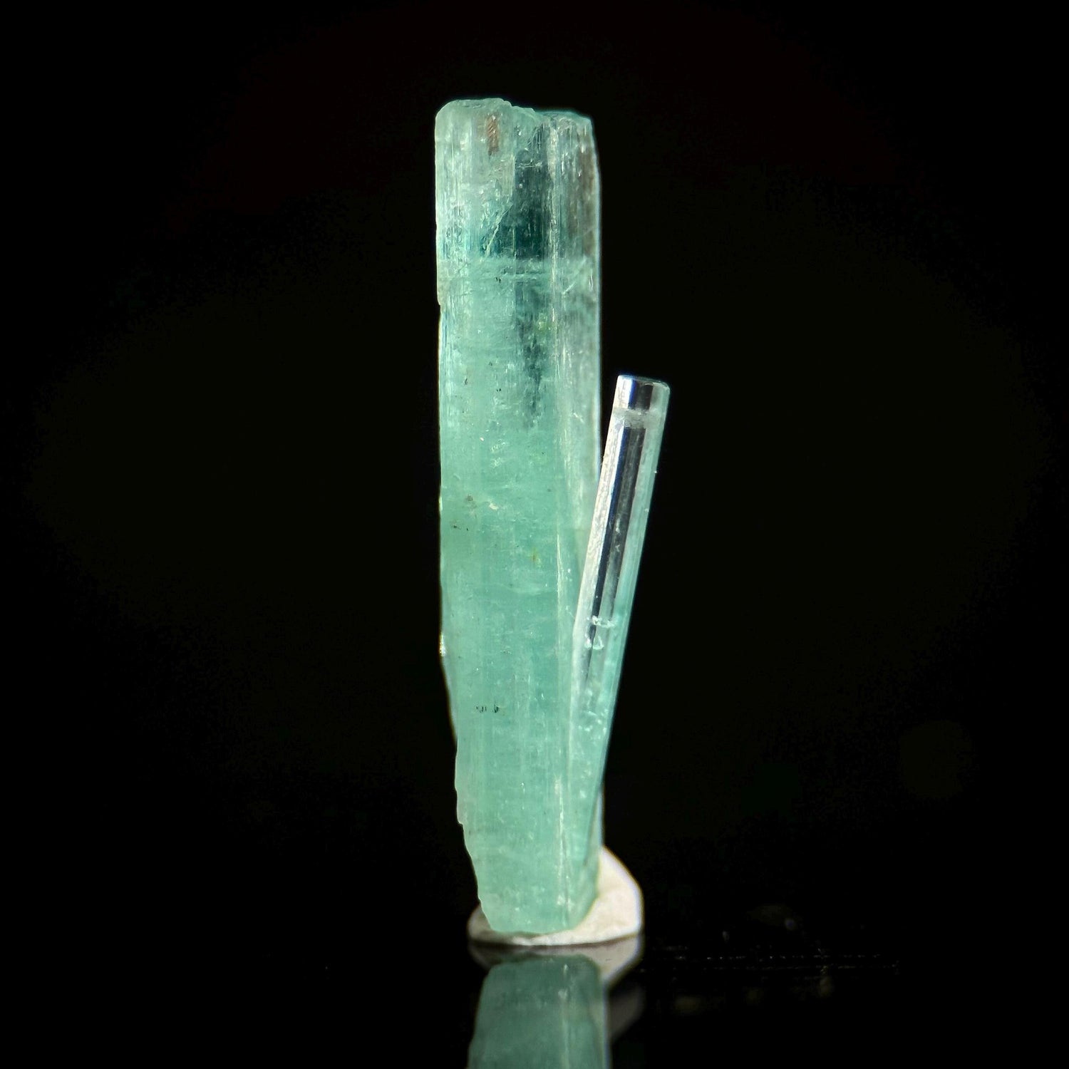 Beryl var. Emerald | natural seafoam green crystal, mineral specimen from Nigeria